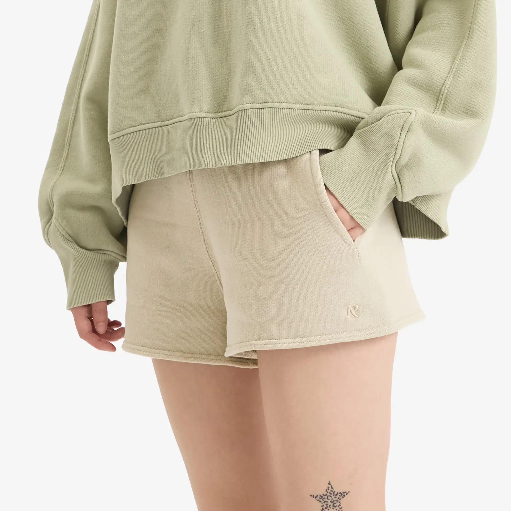 Represent Women's Initial Washed Shorts Storm