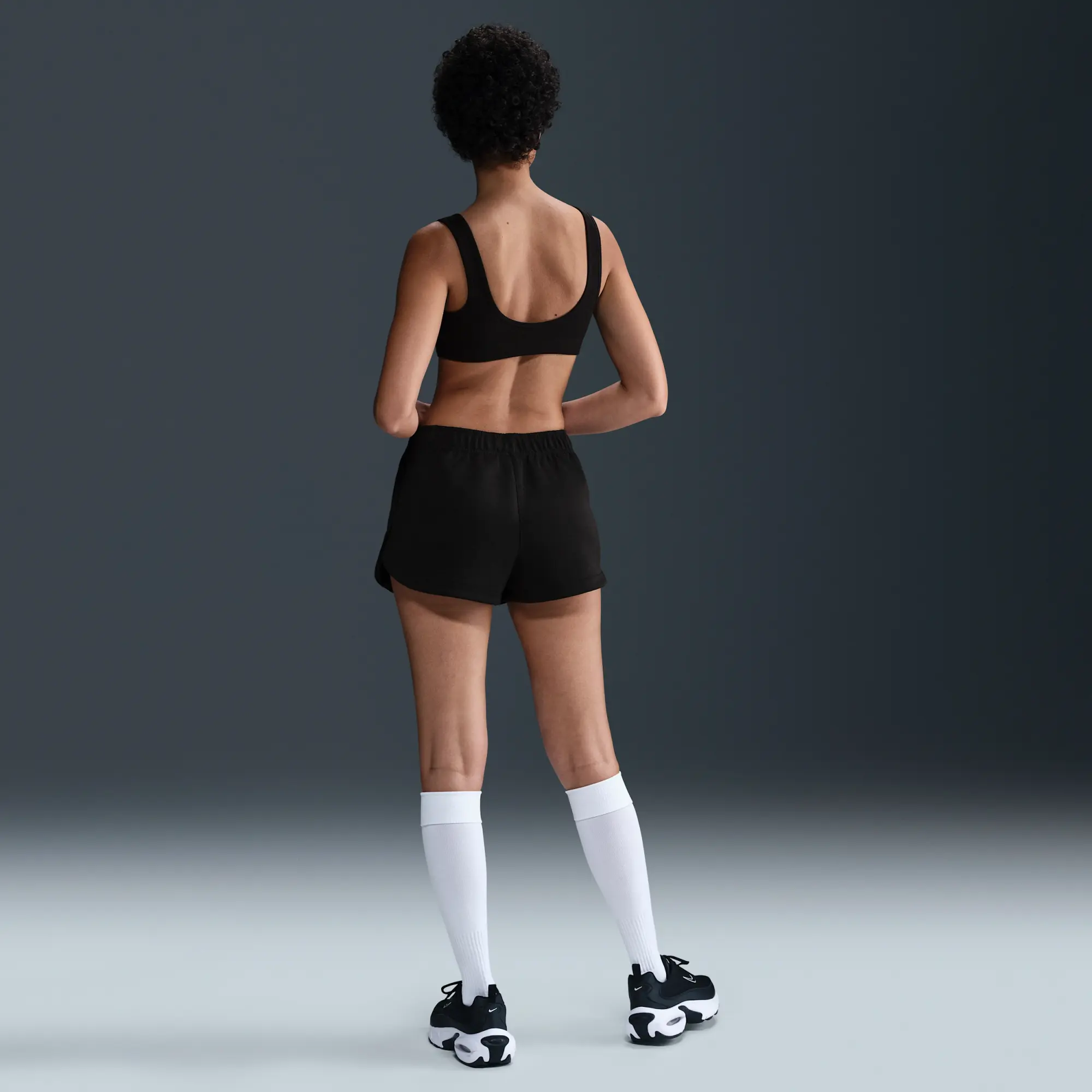 Nike Sportswear Windrunner Women's Mid-Rise 5cm (approx.) Shorts - Black - Polyester/Elastane