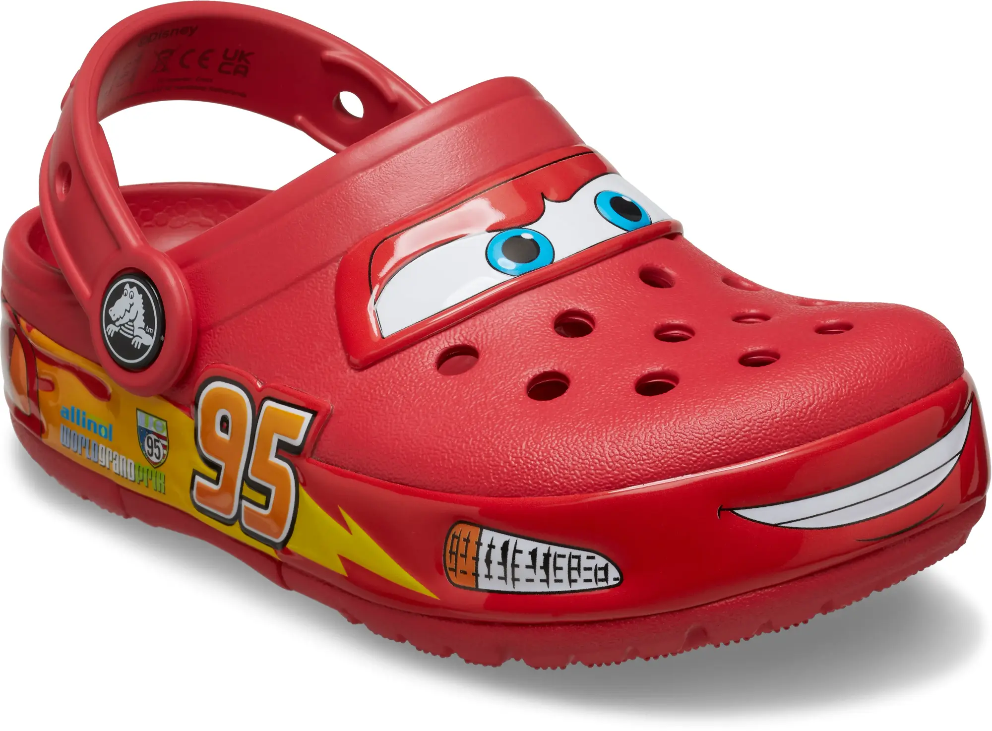 Crocs | Kids | Disney and Pixar Cars Lightning McQueen | Clogs | Red | J1