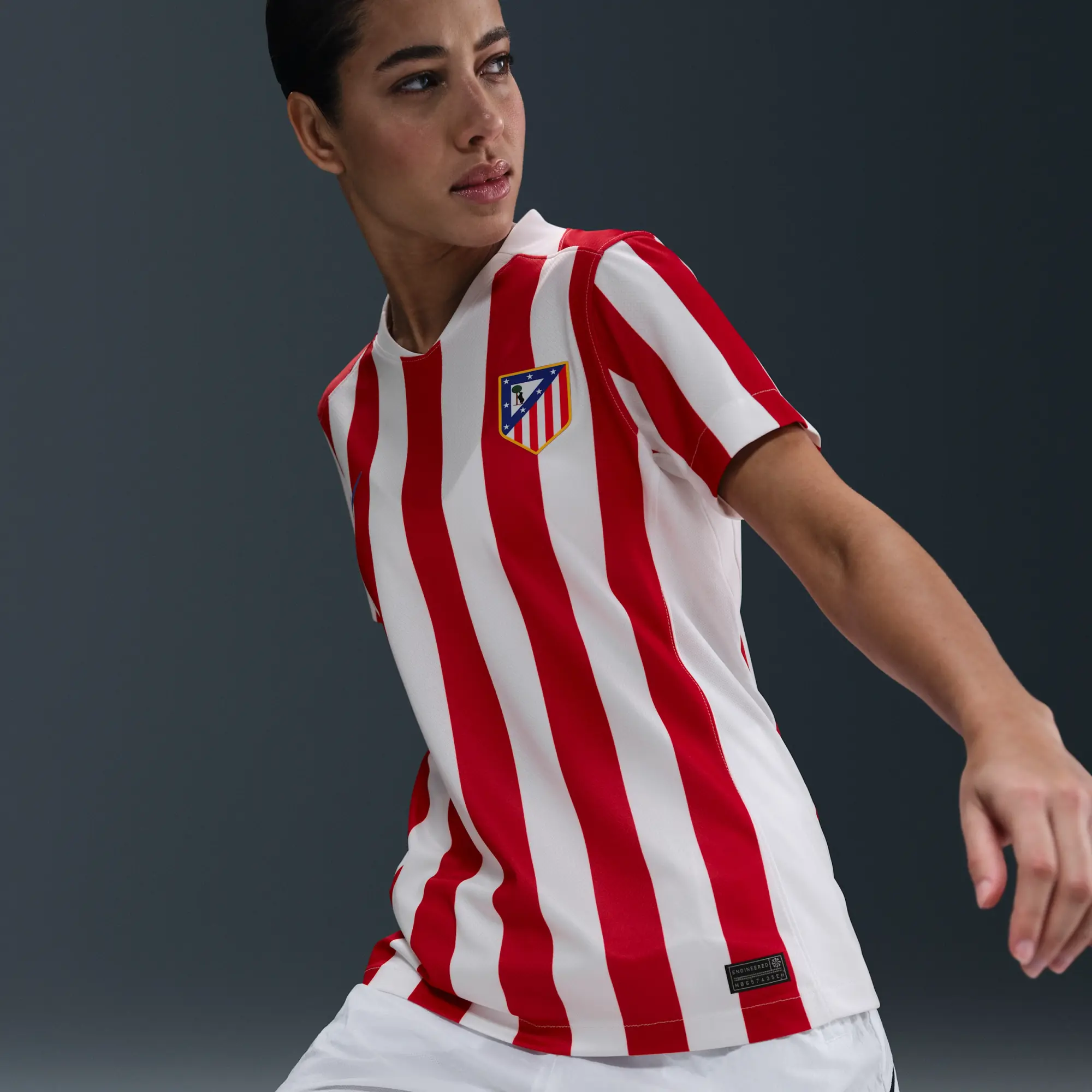 Atlético Madrid 2025/26 Stadium Home Women's Nike Dri-FIT Football Replica Shirt - Red - Recycled Polyester