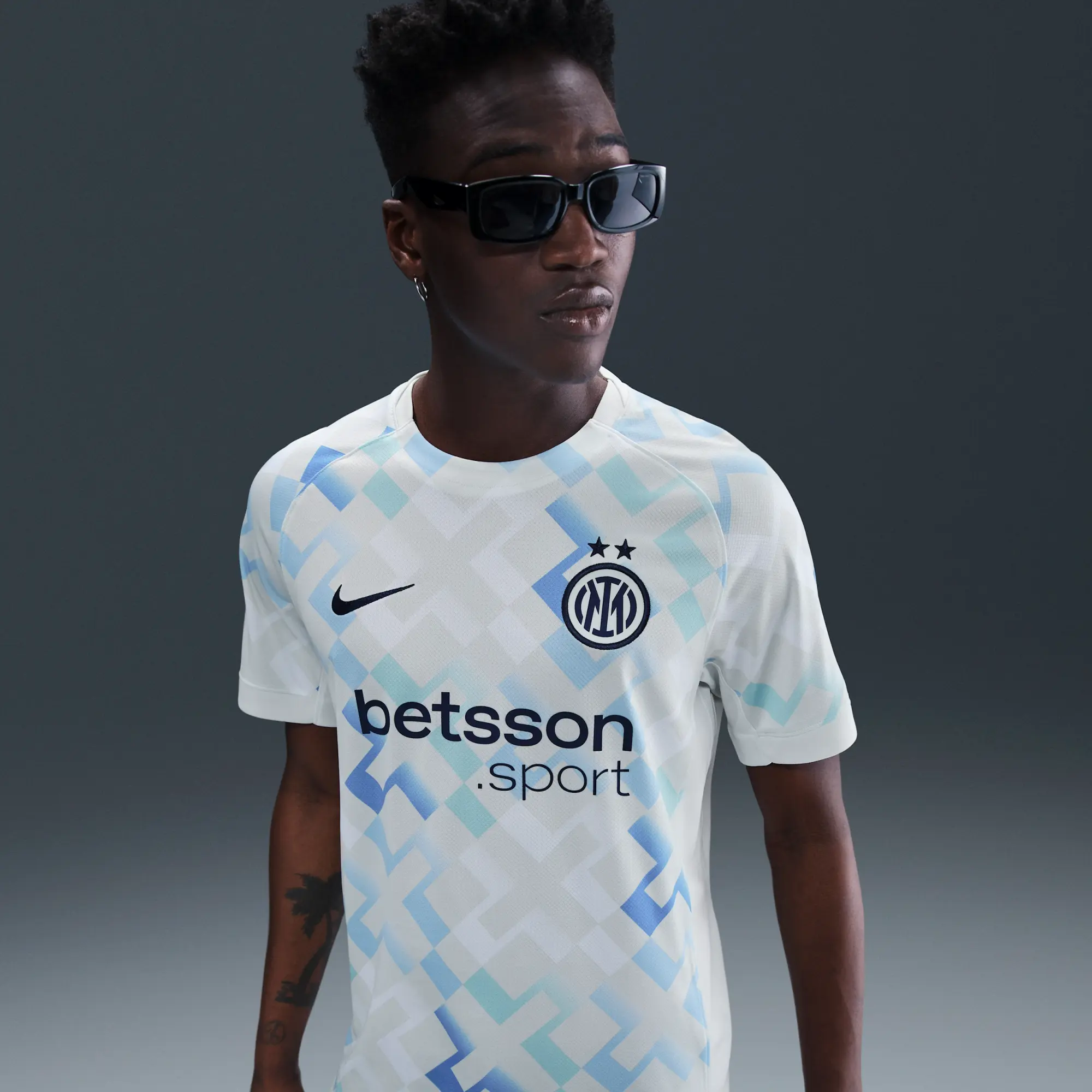 Inter Milan 2025/26 Stadium Away Men's Nike Dri-FIT Football Replica Shirt - Blue - Recycled Polyester