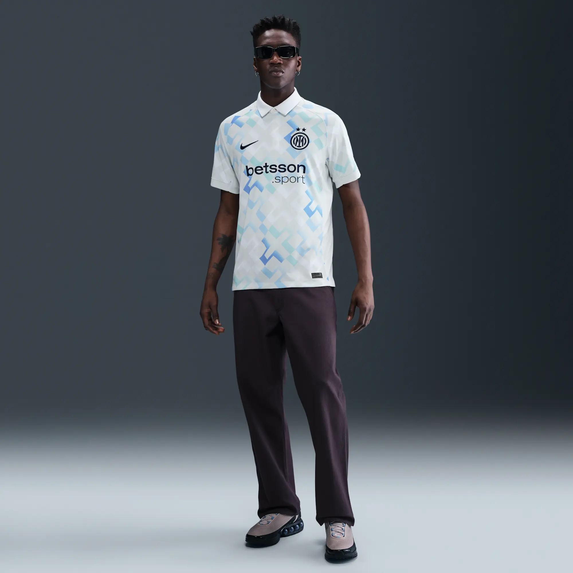 Inter Milan 2025/26 Stadium Away Men's Nike Dri-FIT Football Replica Shirt - Blue - Recycled Polyester