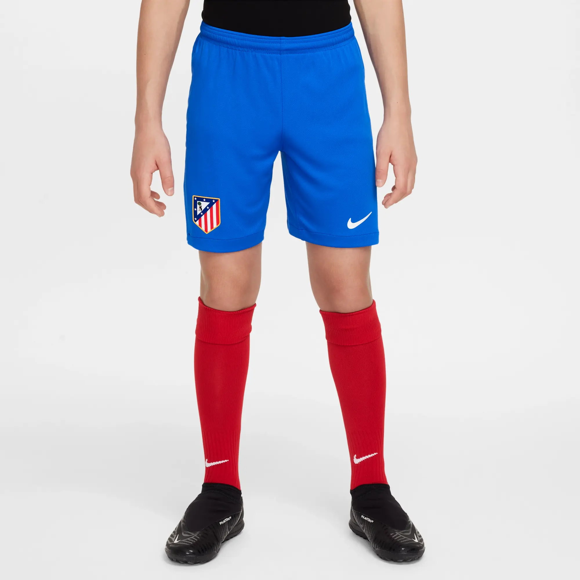 Atlético Madrid 2025/26 Stadium Home Older Kids' Nike Dri-FIT Football Replica Shorts - Blue - Recycled Polyester