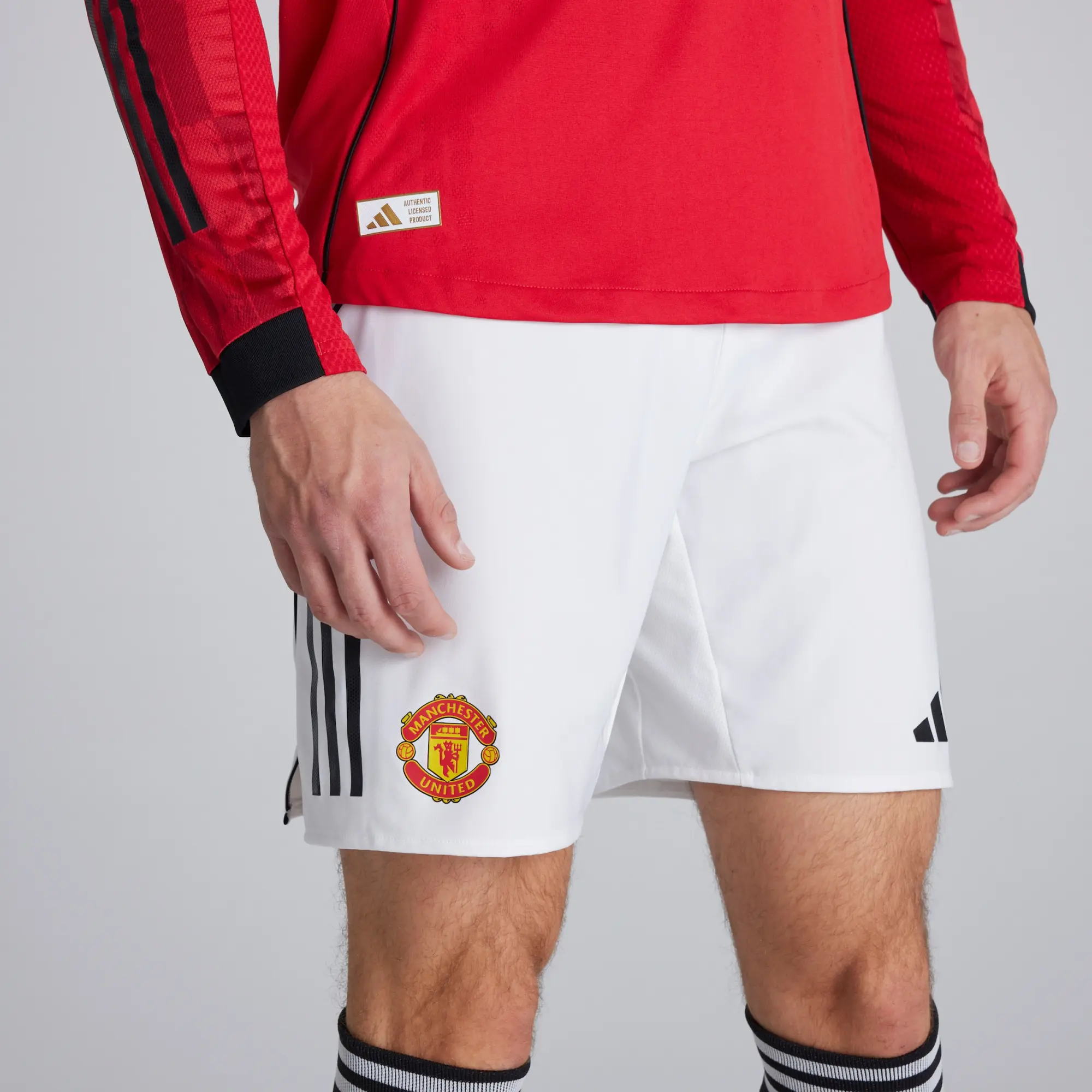 Manchester United 25/26 Home Authentic Shorts White