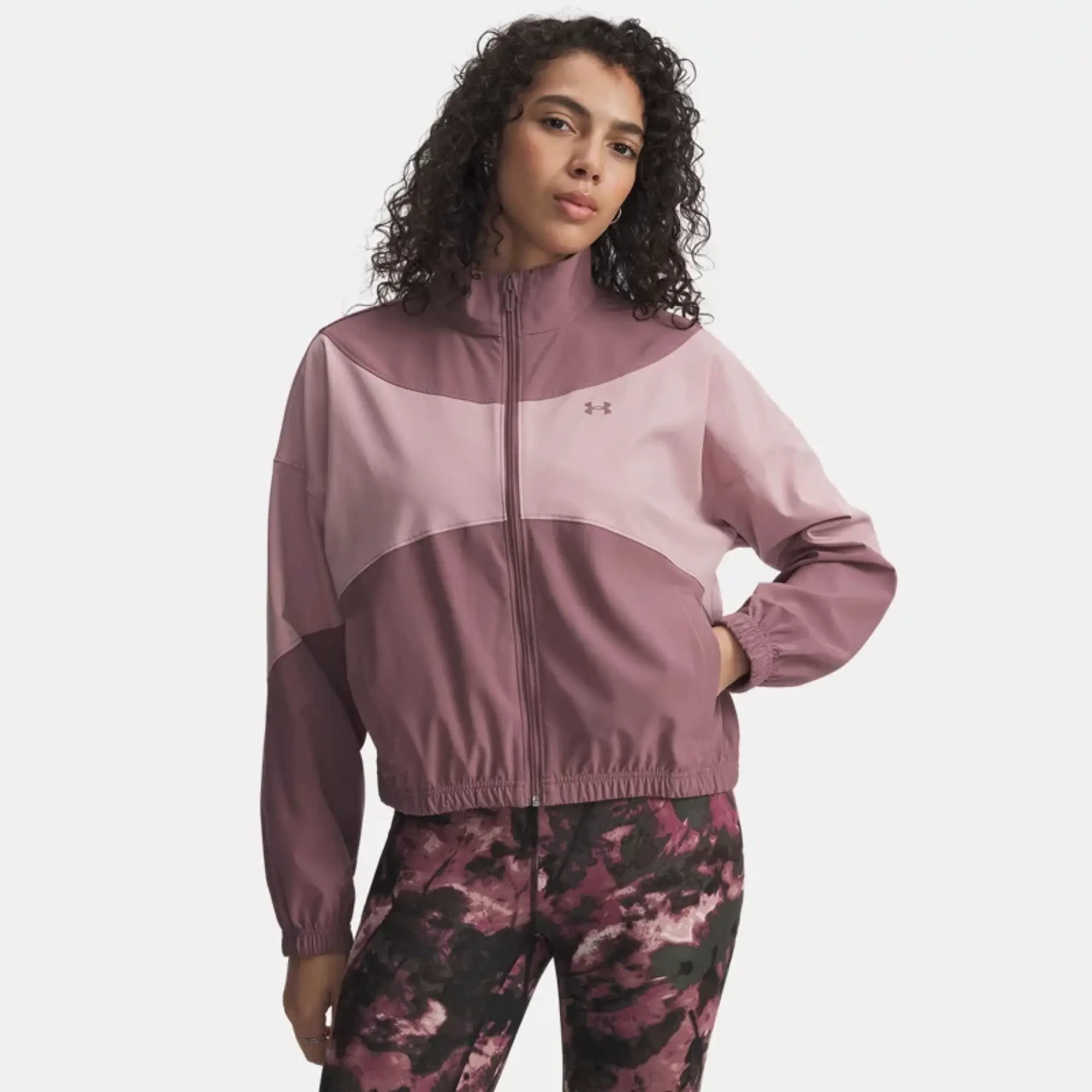 Under Armour  Rival Woven Women's Jacket Maroon Mist / Tourmaline Pink / Maroon Mist L