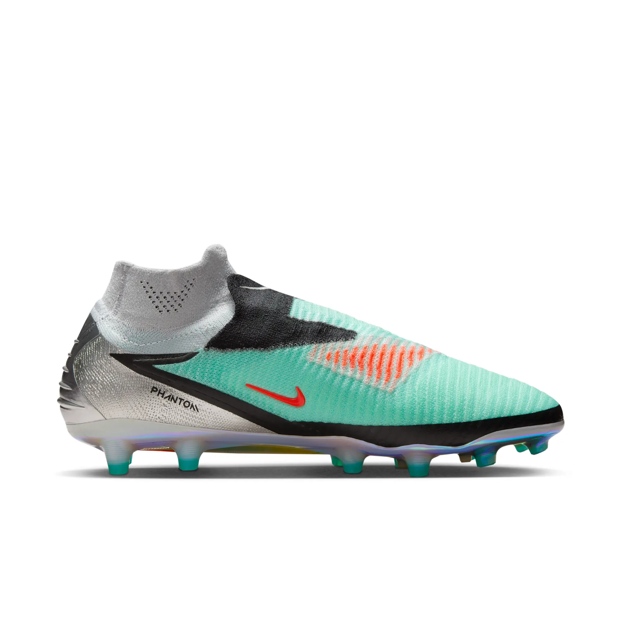 Nike Phantom 6 High Elite Artificial-Grass Football Boot - Grey