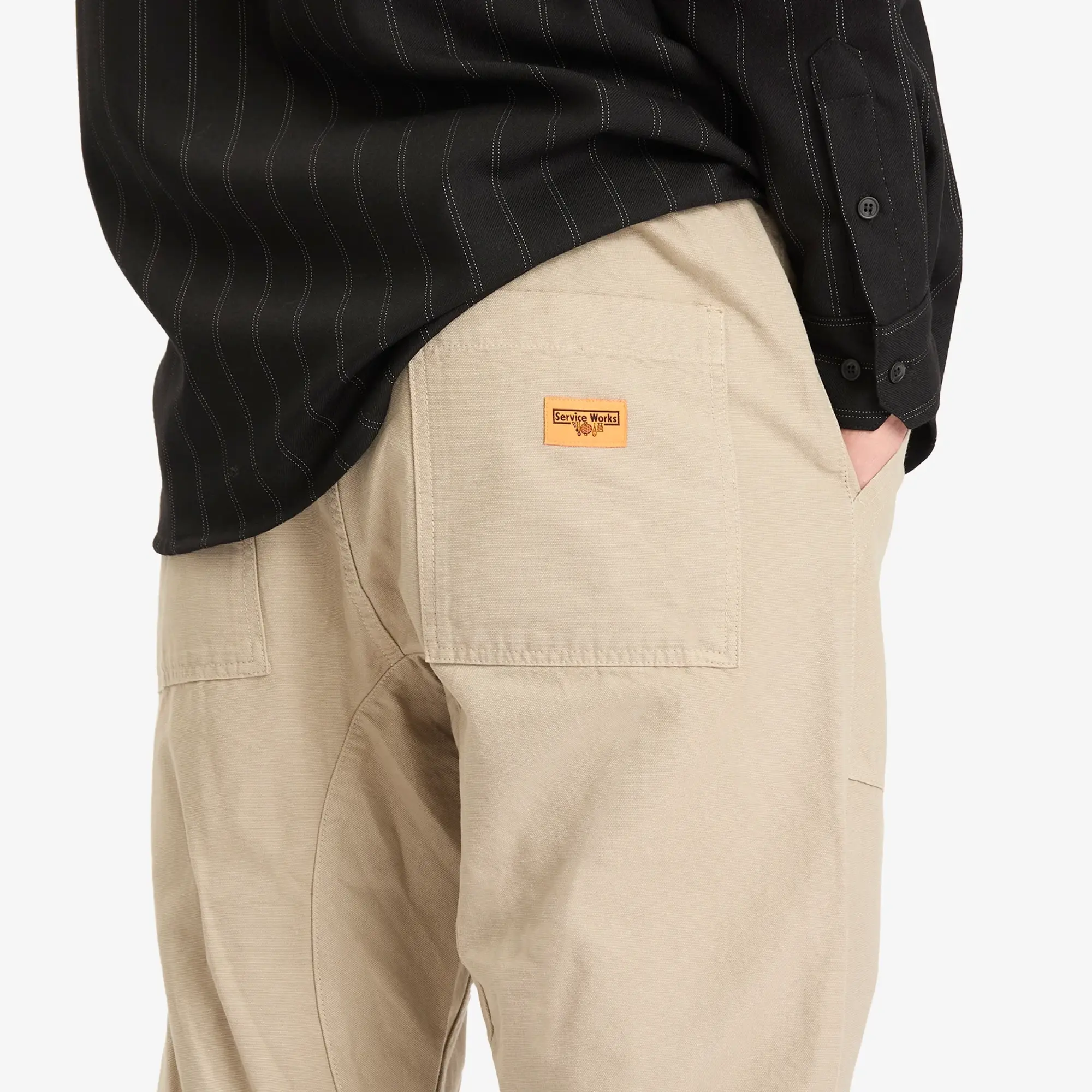 Service Works Men's Canvas Chef Pant Stone