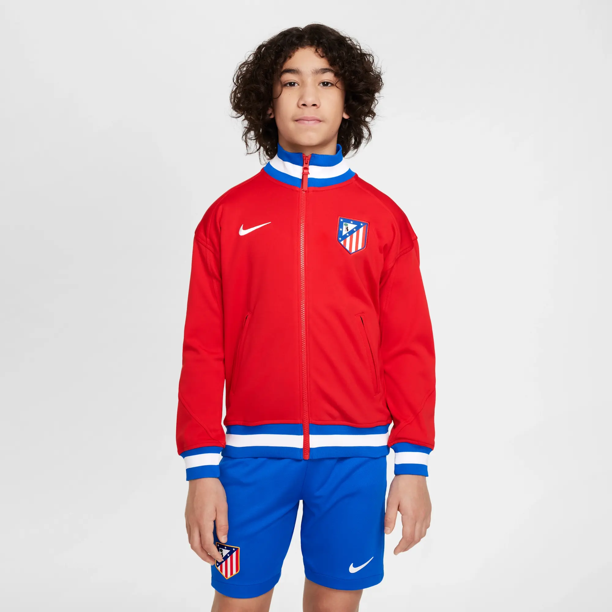 Atlético Madrid Academy Pro Older Kids' Nike Dri-FIT Football Anthem Jacket - Red - Recycled Polyester