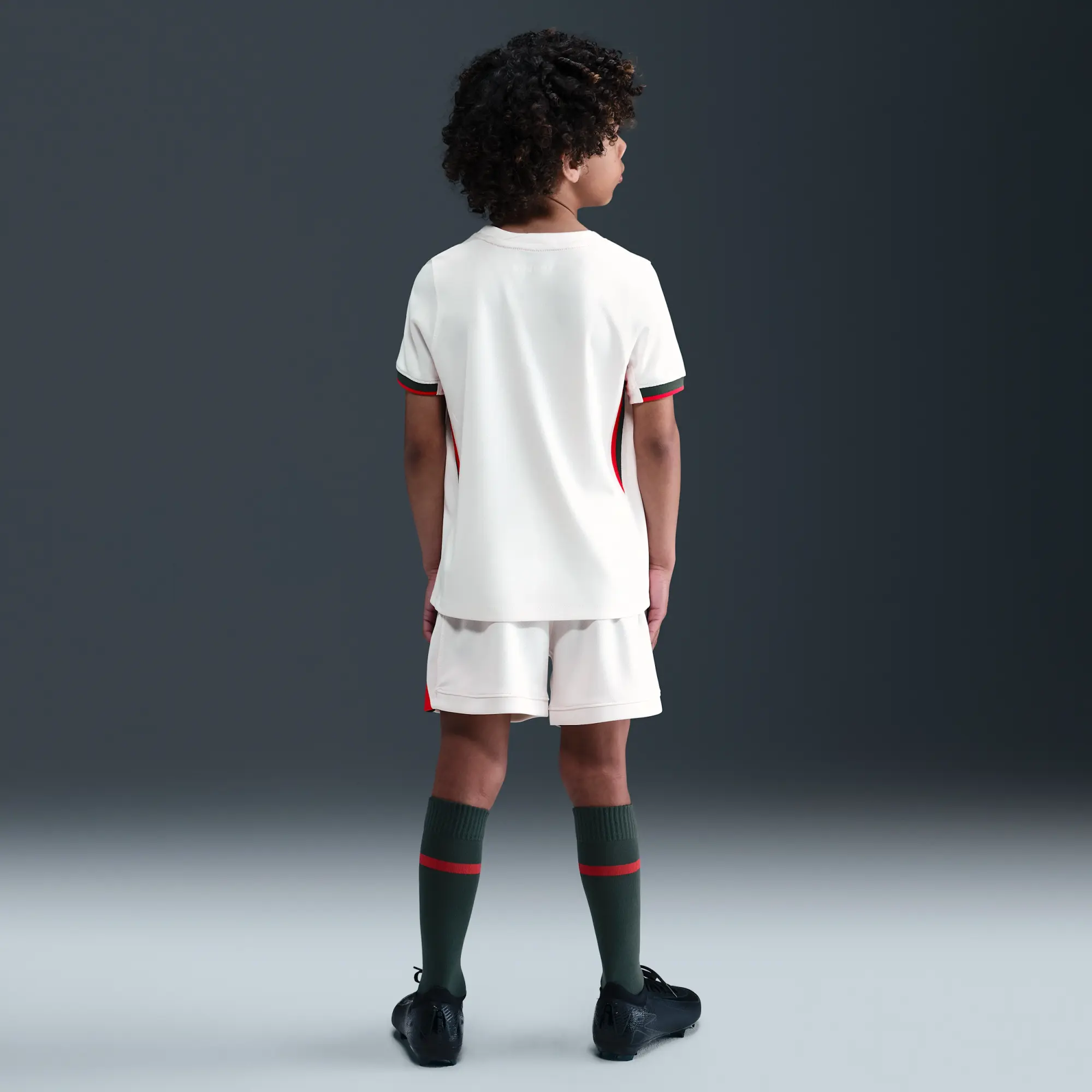 Chelsea FC 2025/26 Stadium Away Little Kids' Nike Soccer Replica 3-Piece Kit - Grey - Recycled Polyester