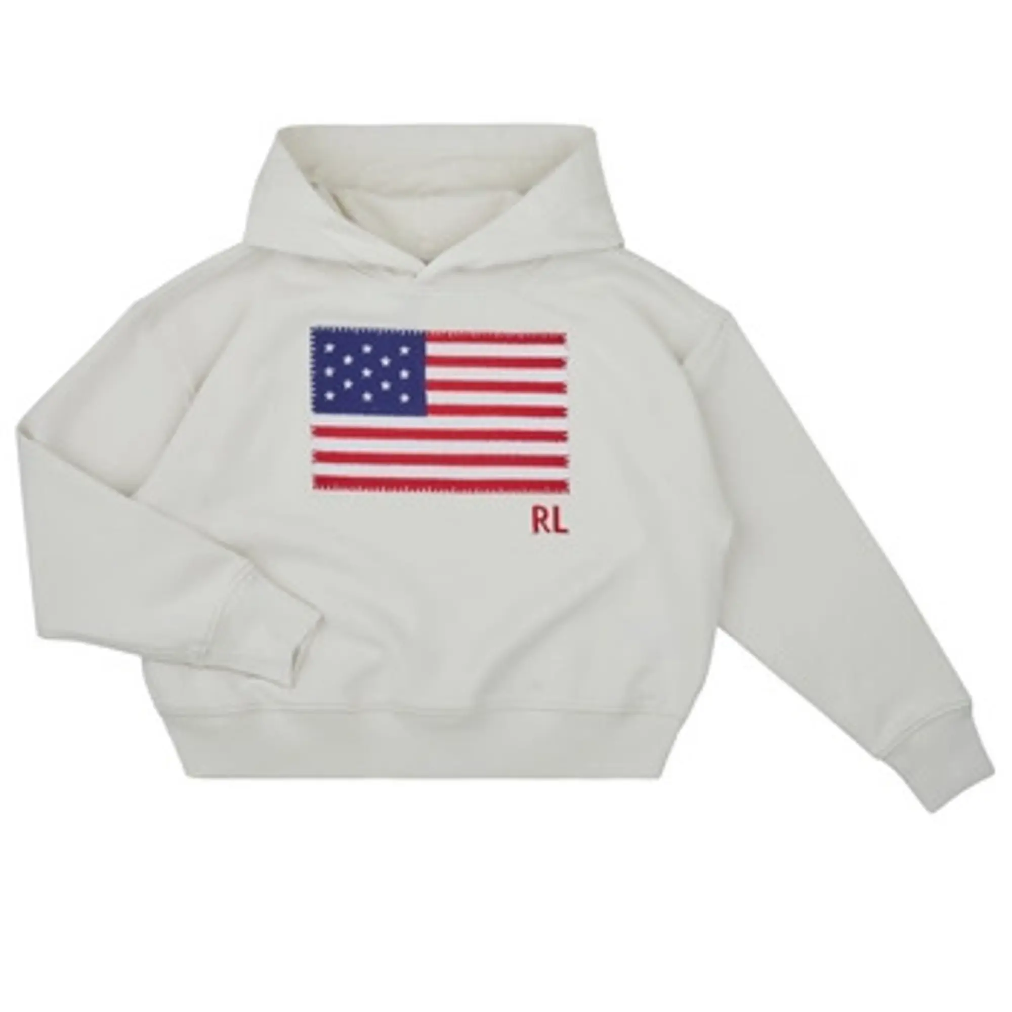 Polo Ralph Lauren  BLANC  girls's Children's Sweatshirt in Beige