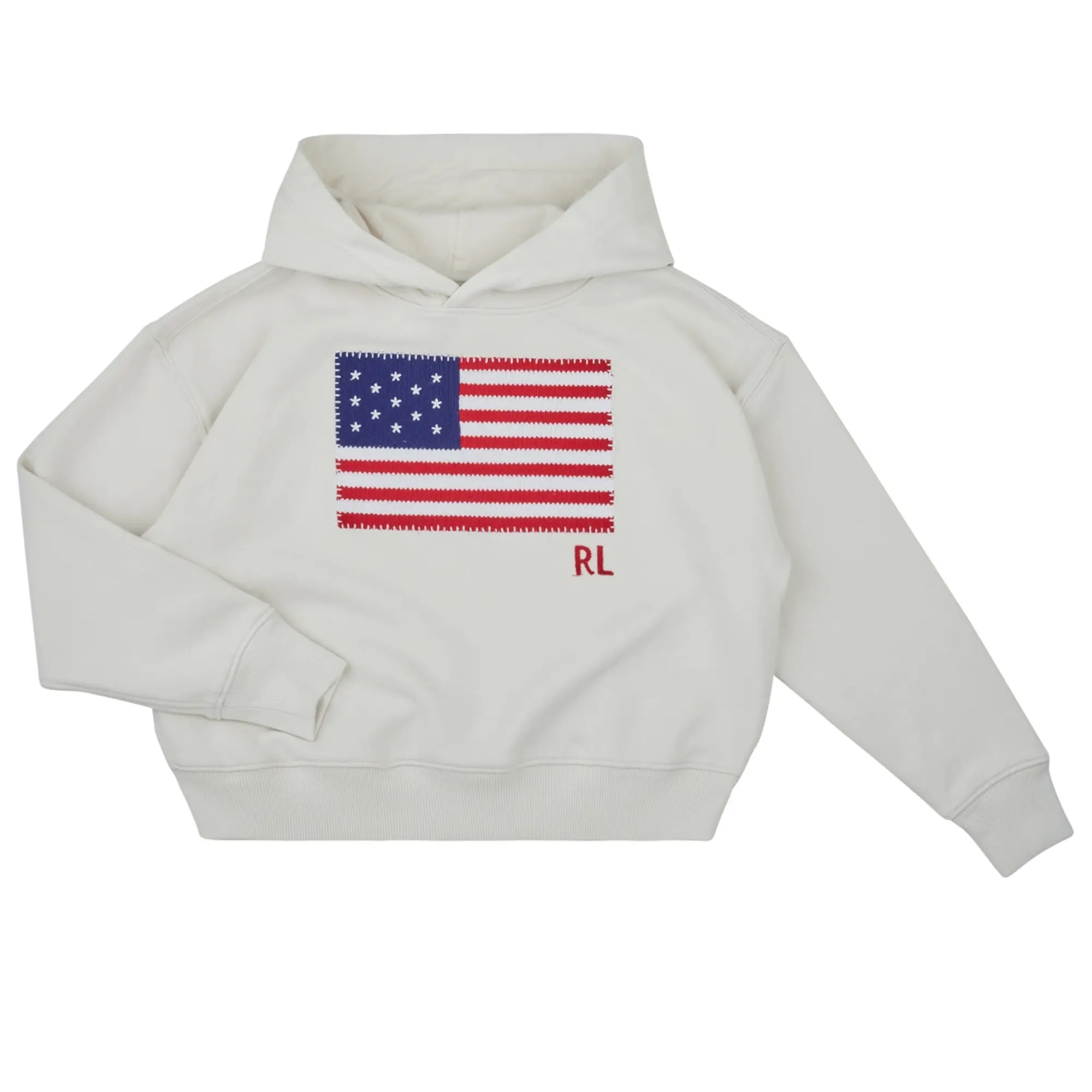 Polo Ralph Lauren  BLANC  girls's Children's Sweatshirt in Beige