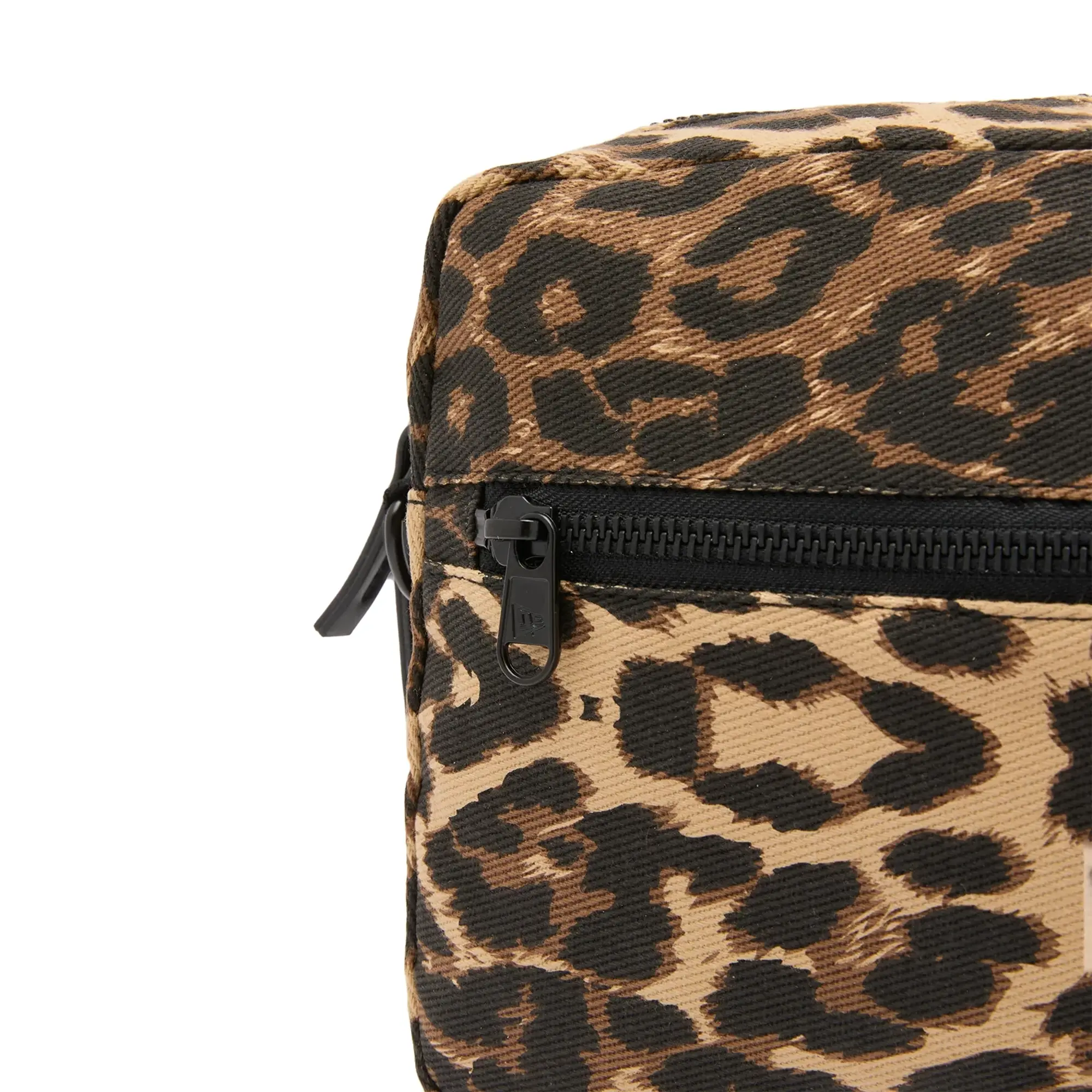 New Era Leopard Canvas Cross-Body Bag Brown