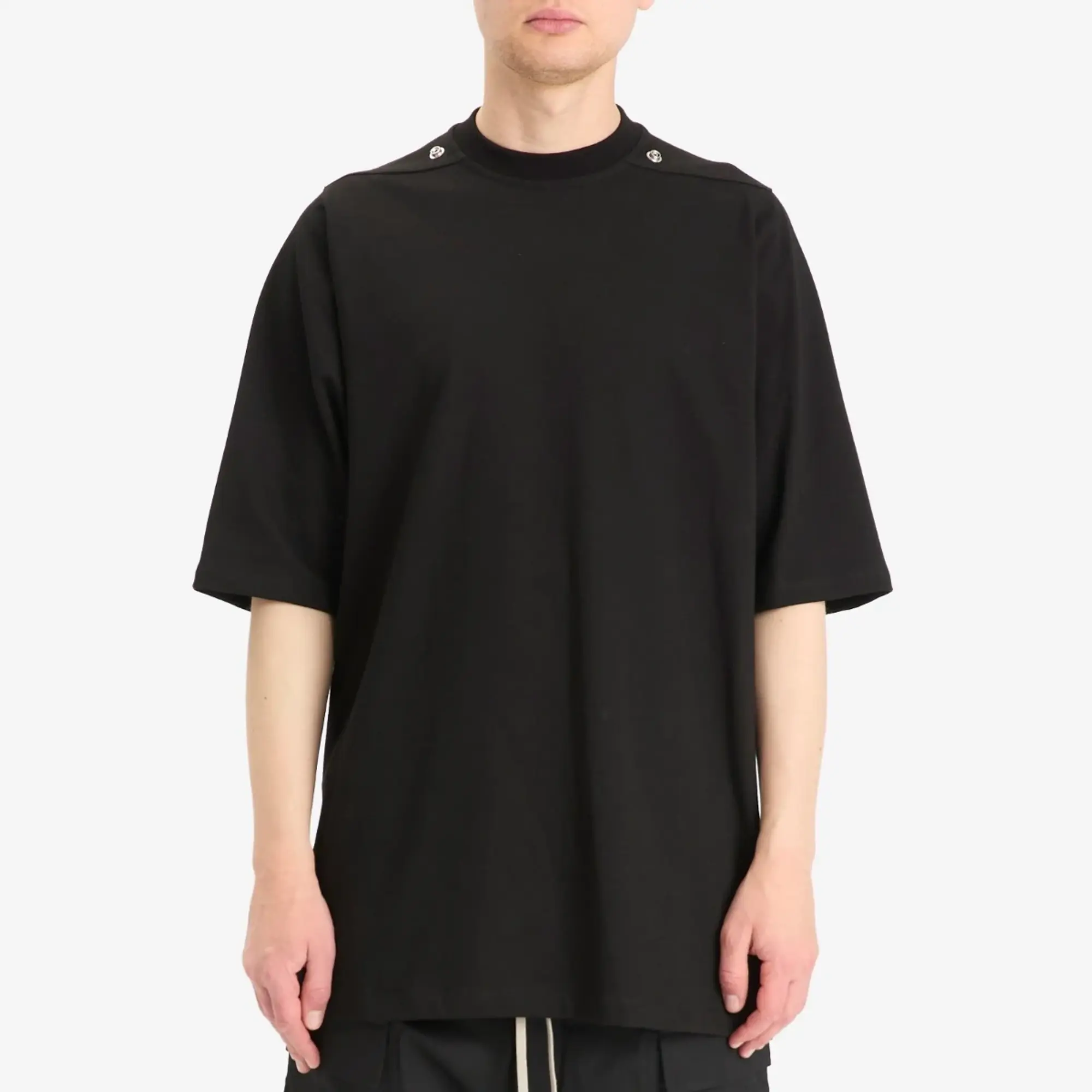 Rick Owens Men's Eyelet Jumbo T-Shirt Black