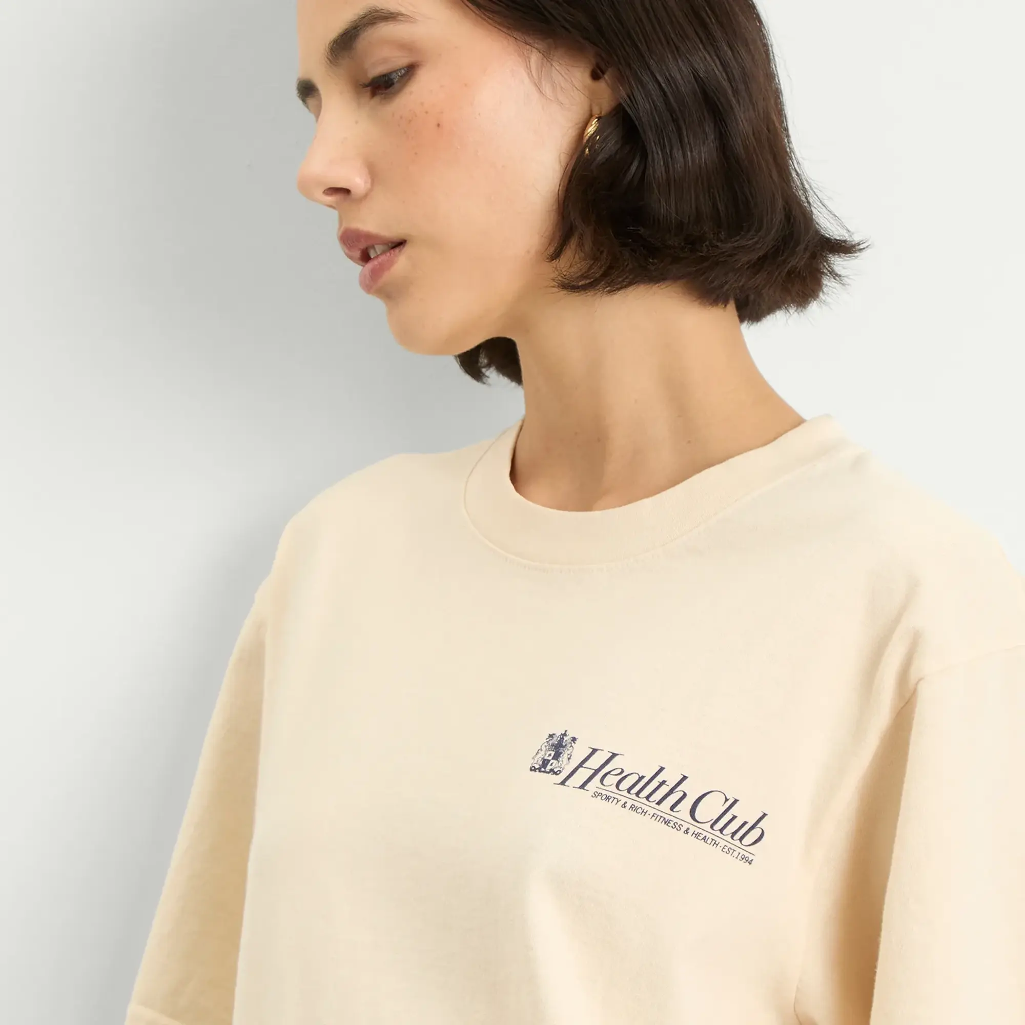 Sporty & Rich Women's Lion Health T-Shirt Cream