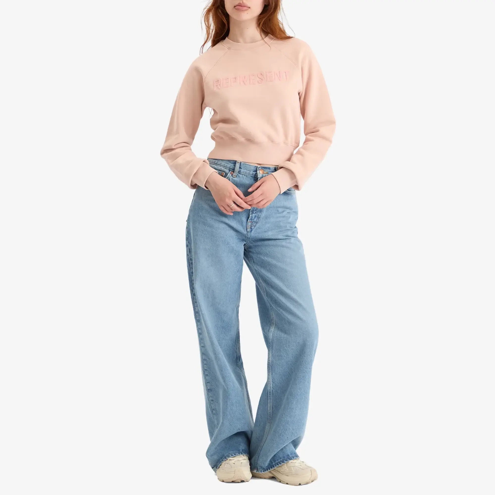 Represent Women's Fly Micro Sweatshirt Rose Quartz