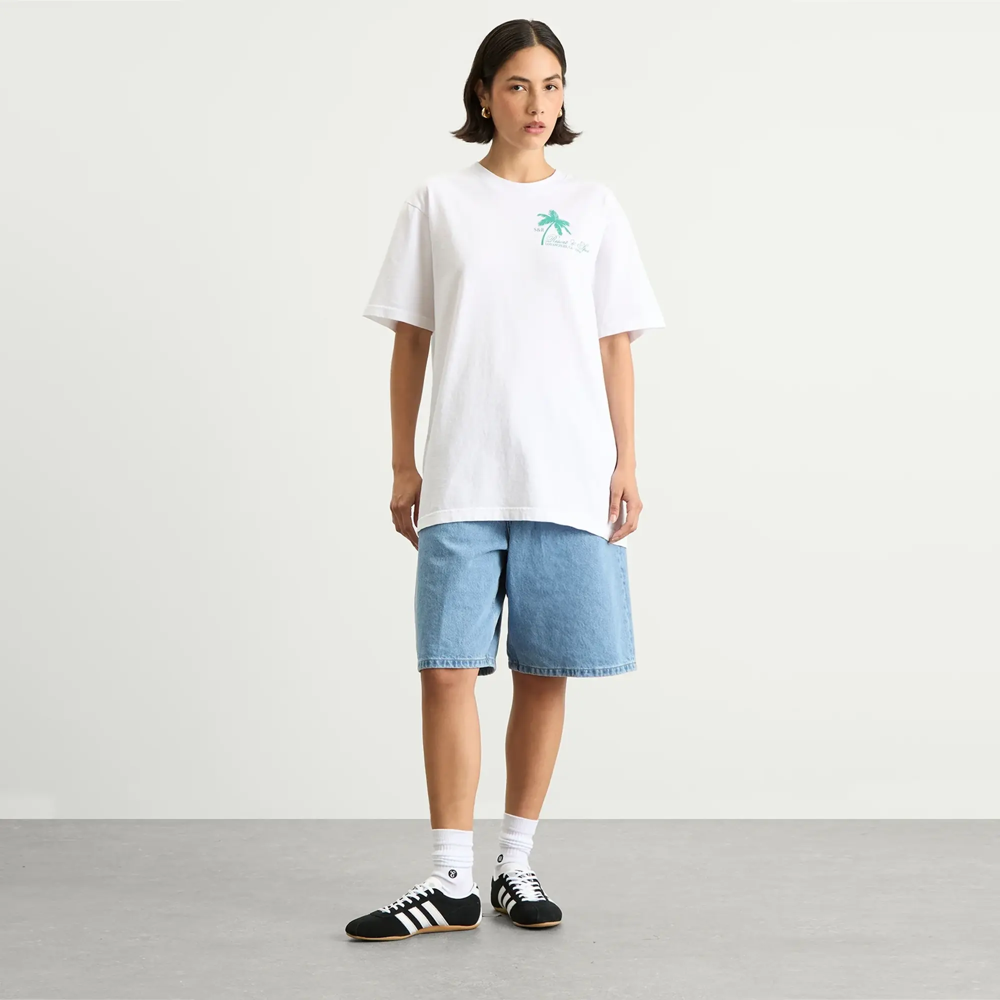 Sporty & Rich Women's Palms T-Shirt White