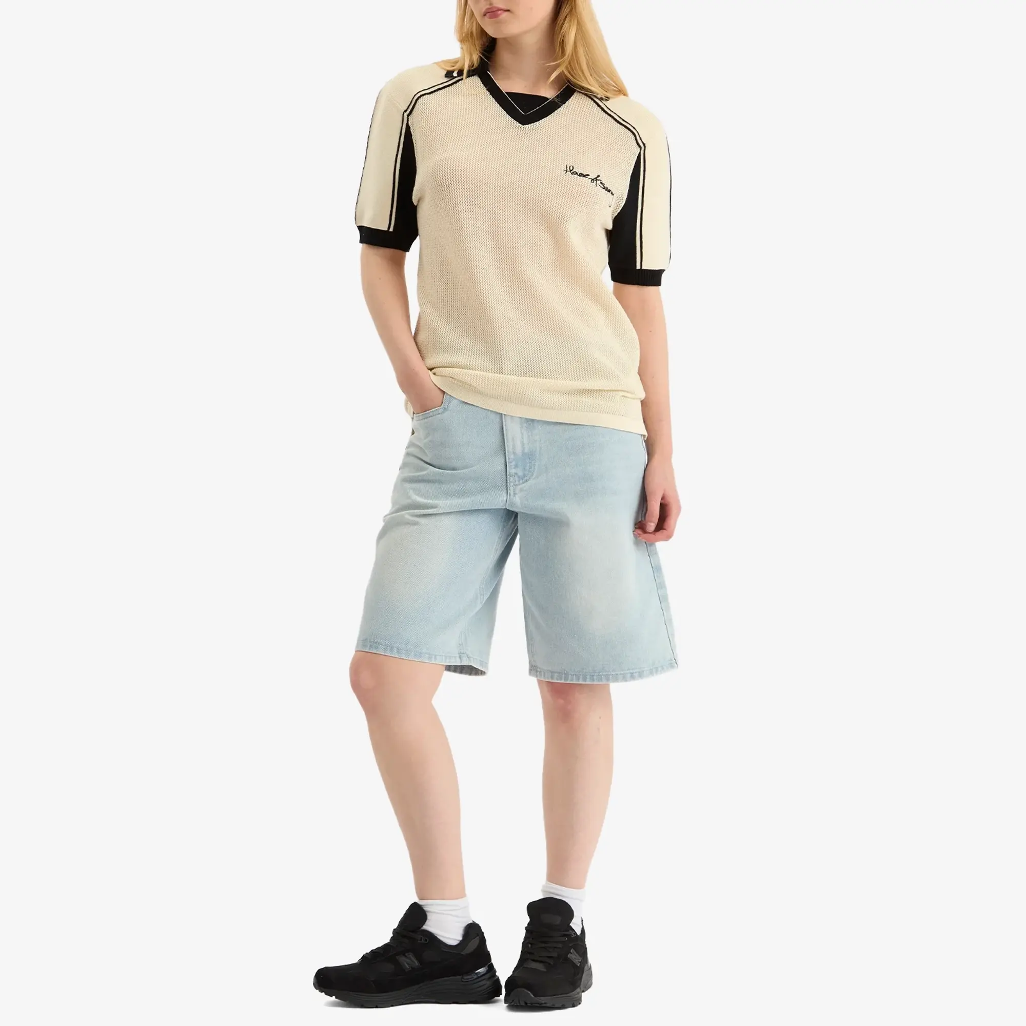 House Of Sunny Women's Sundown Denim Shorts Light Breeze Wash