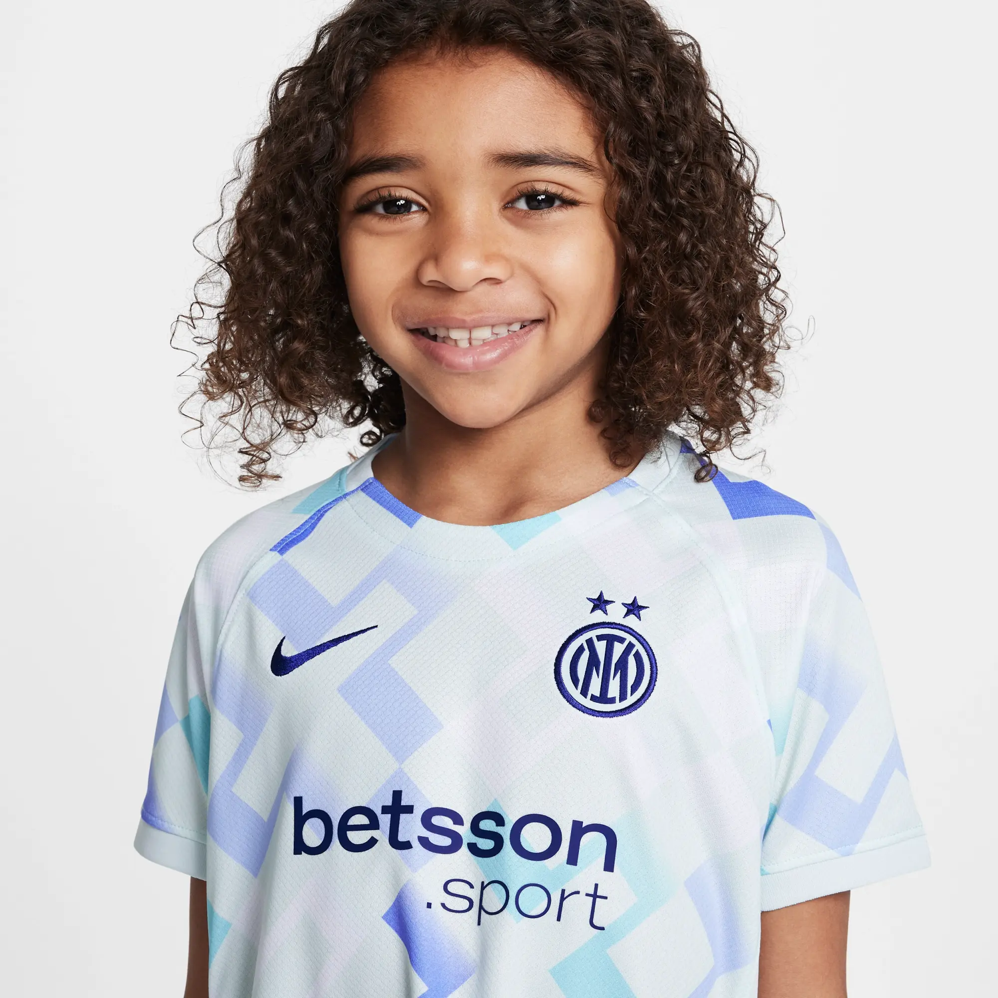 Inter Milan 2025/26 Stadium Away Little Kids' Nike Soccer Replica 3-Piece Kit - Blue - Polyester