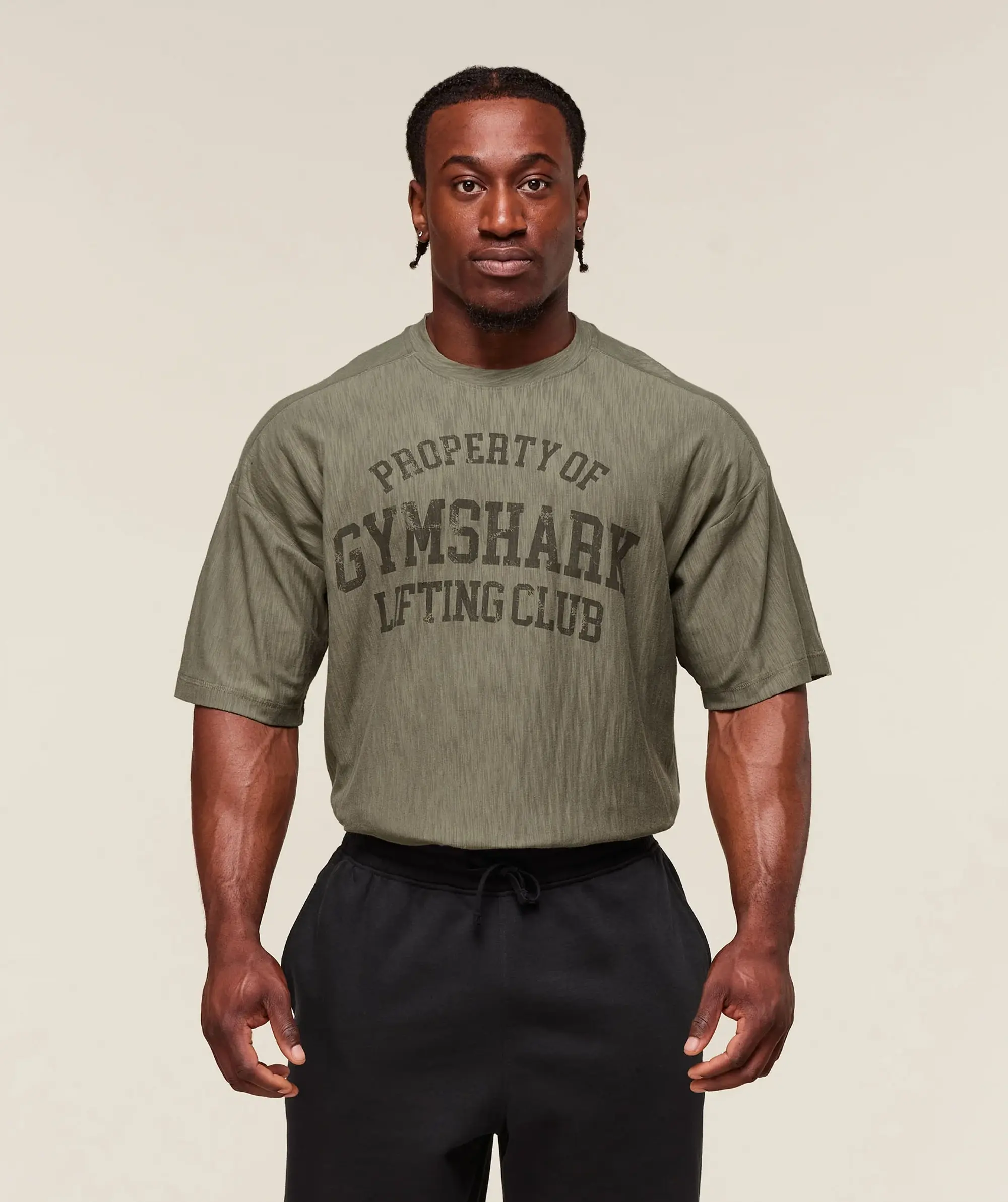  Lightweight Slub Textured T-Shirt - Utility Green