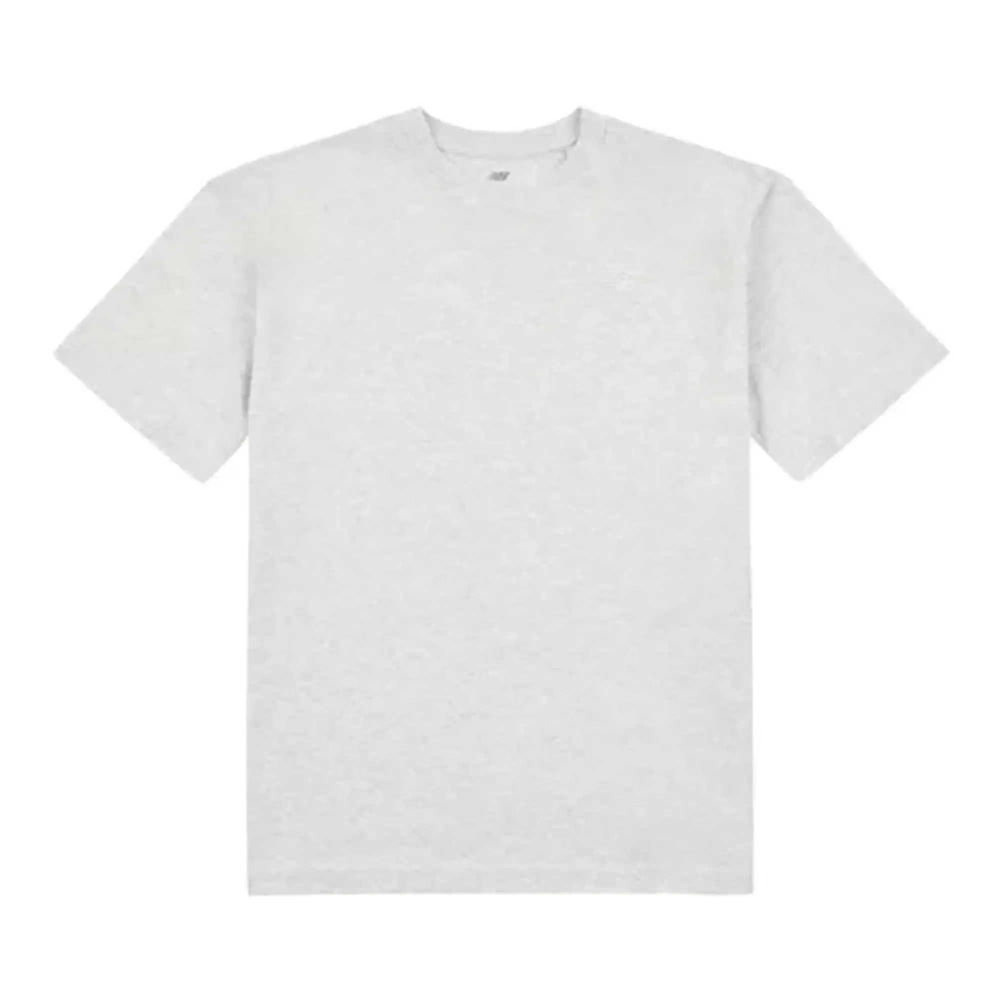 New Balance Boys Jersey Small Logo T-Shirt in Grey Cotton Jersey