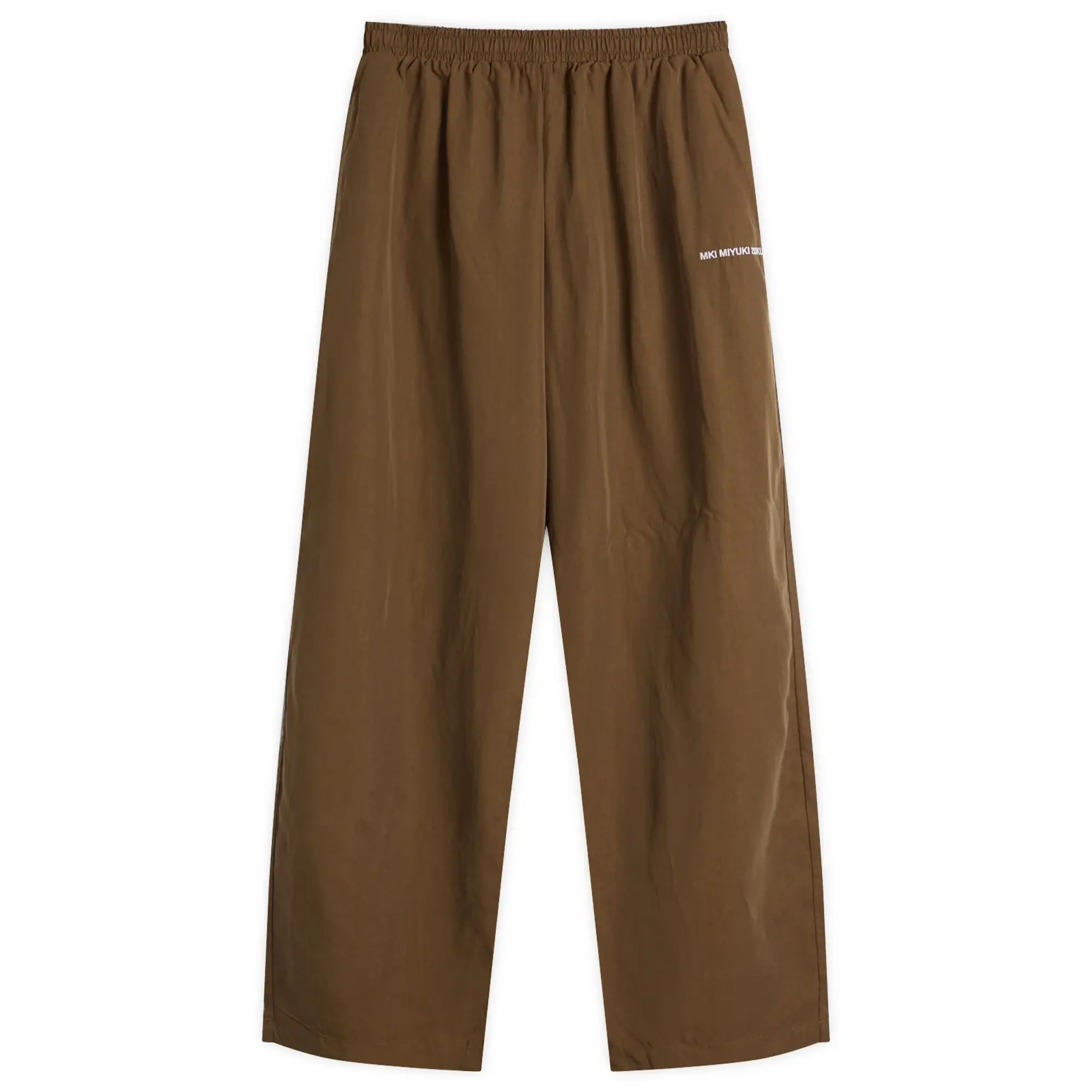 MKI Men's Sandwash Cupro Wide Leg Trousers Brown