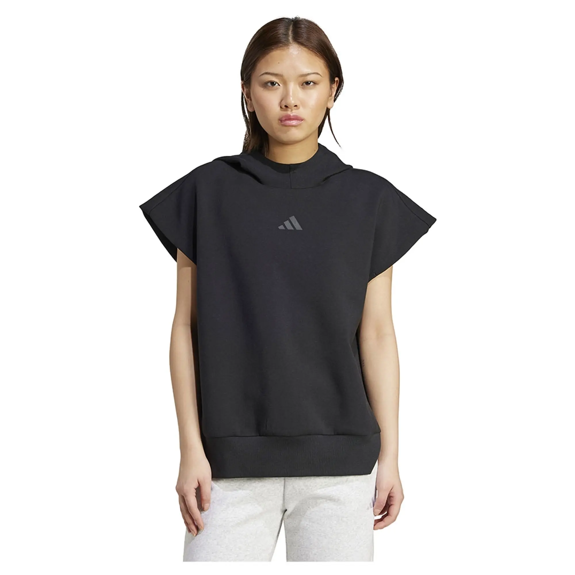 Adidas All Szn Soft Lux Loose Sleeveless Hoodie