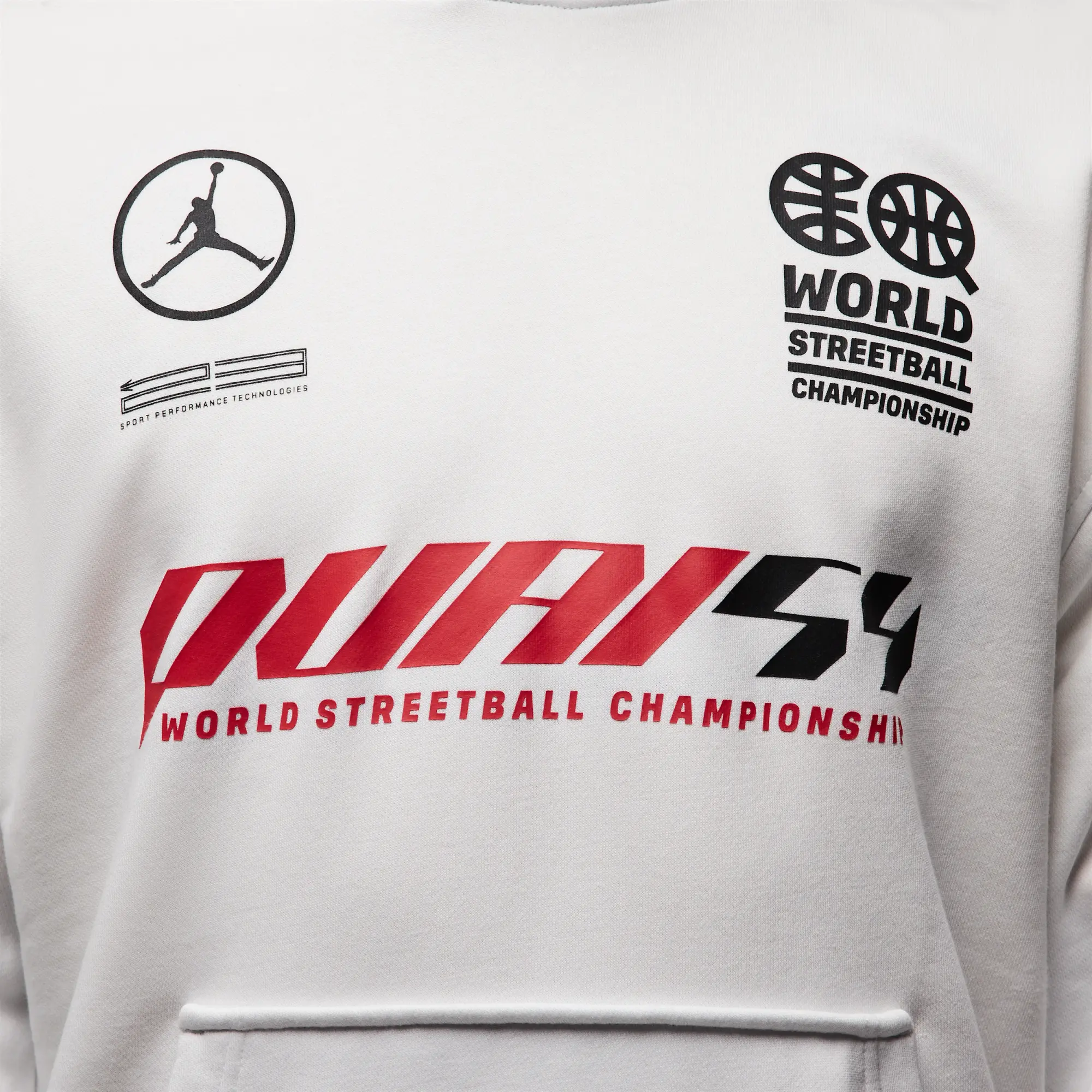 Nike Jordan Sport Crossover Quai 54 Men's Dri-FIT Pullover Hoodie - White - Cotton/Polyester