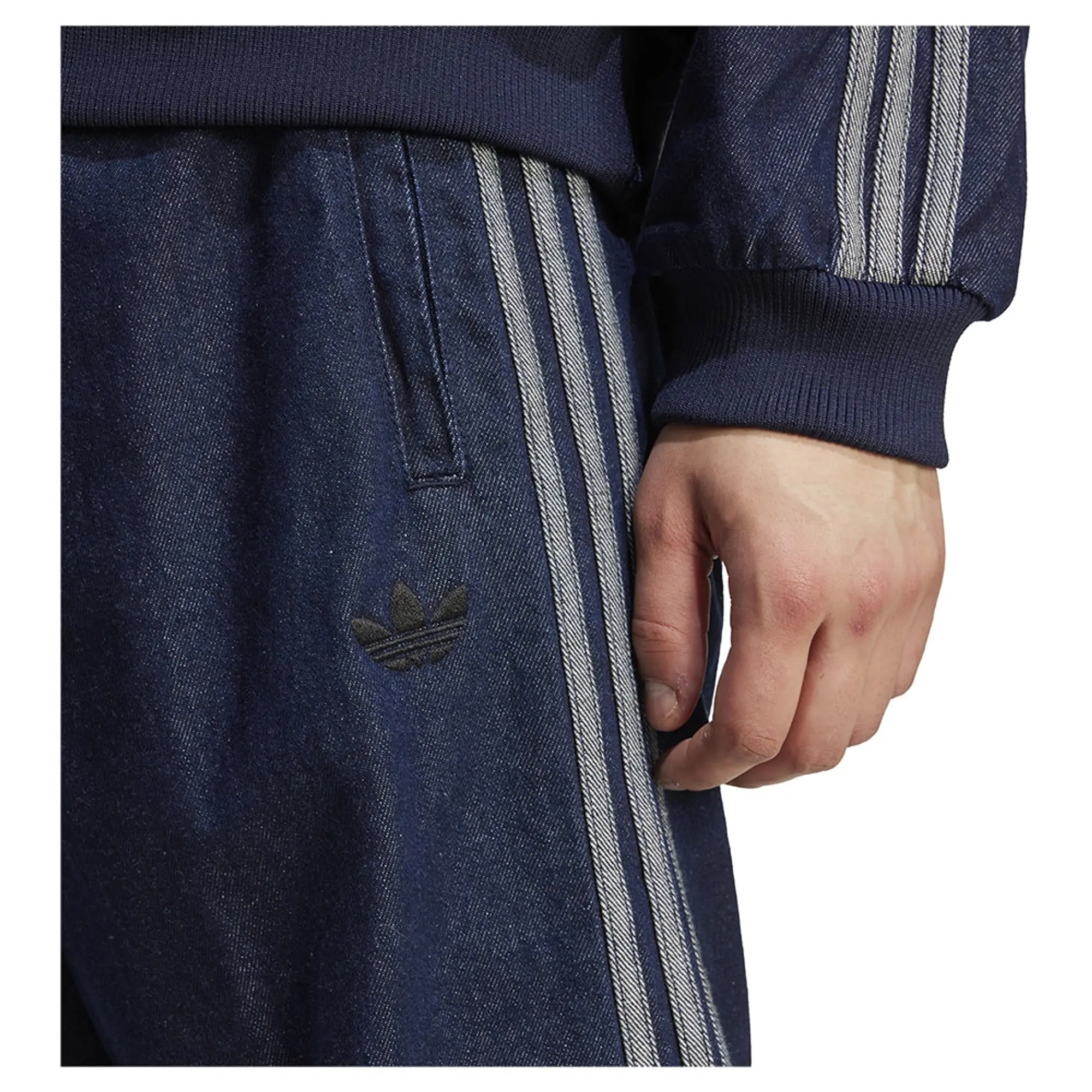 Pants Adidas Adicolor Loose Trackpant Denim Stone Indigo Denim/ Black S