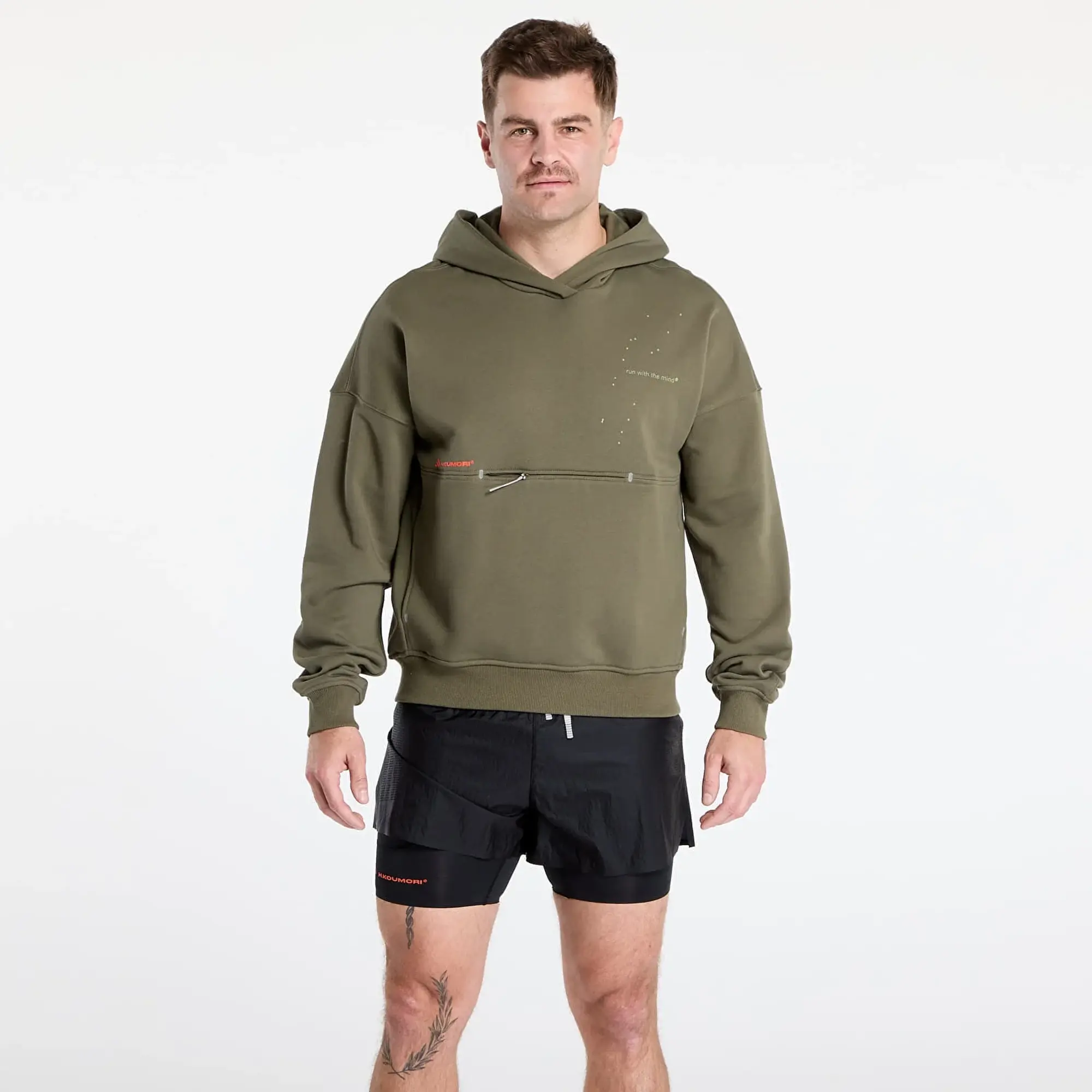 Sweatshirt Adidas Adi365 H.Koumori Running Hoodie Olive Strata S