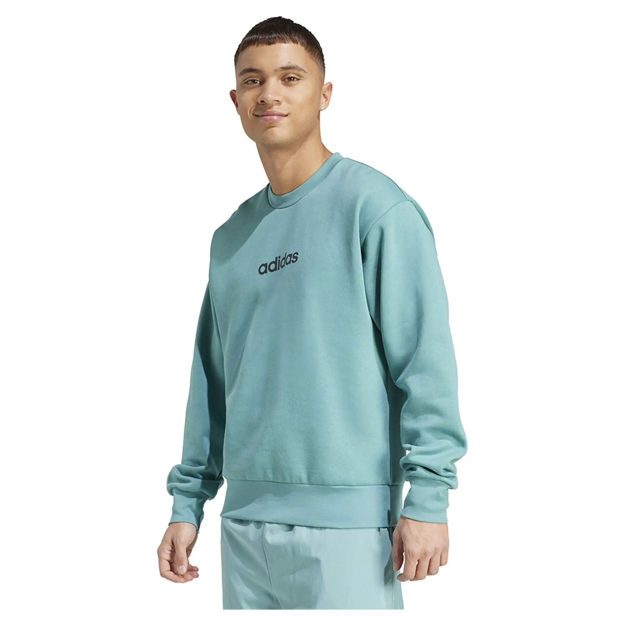 Adidas Essentials Linear Fleece Sweatshirt