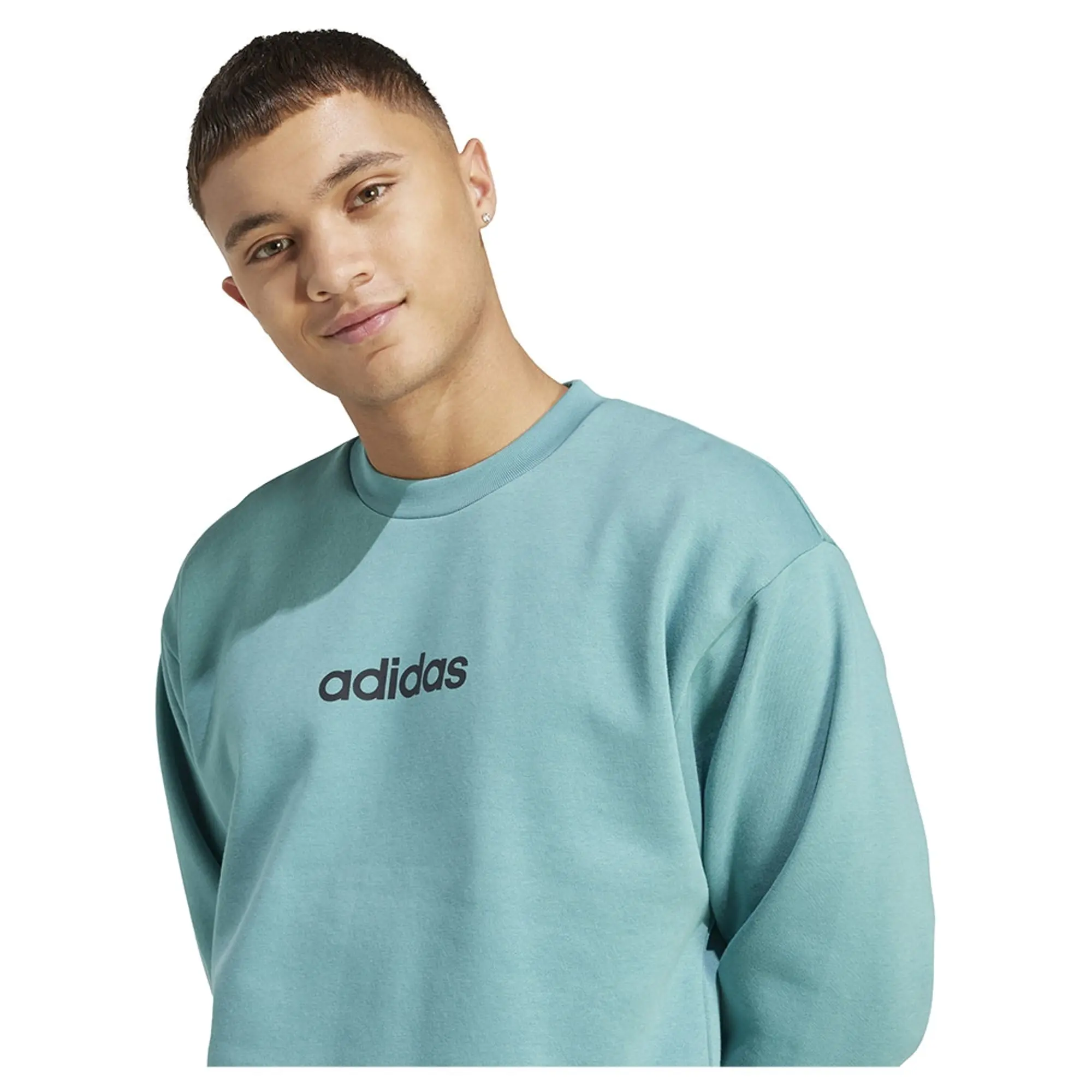 Adidas Essentials Linear Fleece Sweatshirt