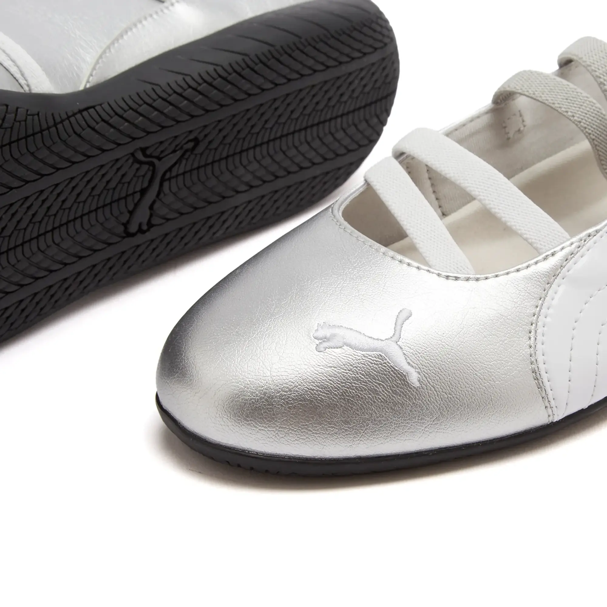 Puma Women's Speedcat Ballet Metallic Wns Puma Women's Silver/Puma Women's White