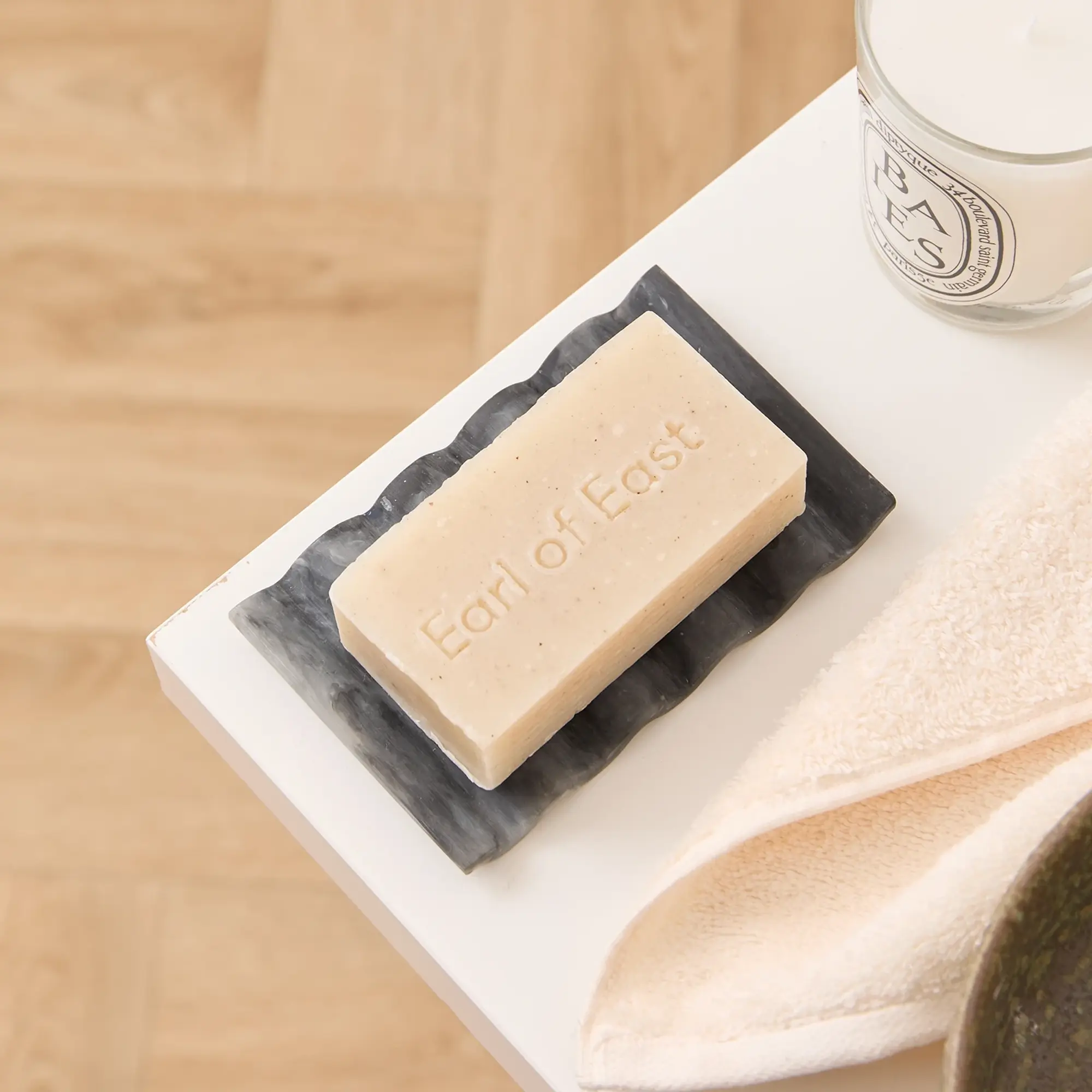 ferm LIVING Mist Soap Dish Charcoal