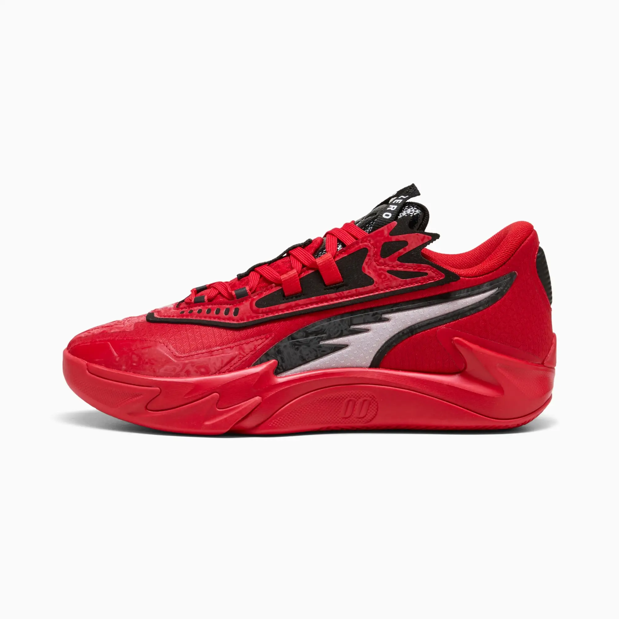 PUMA Scoot Zeros II O.D.D. City Basketball Shoes Unisex, For All Time Red/Black, size 10