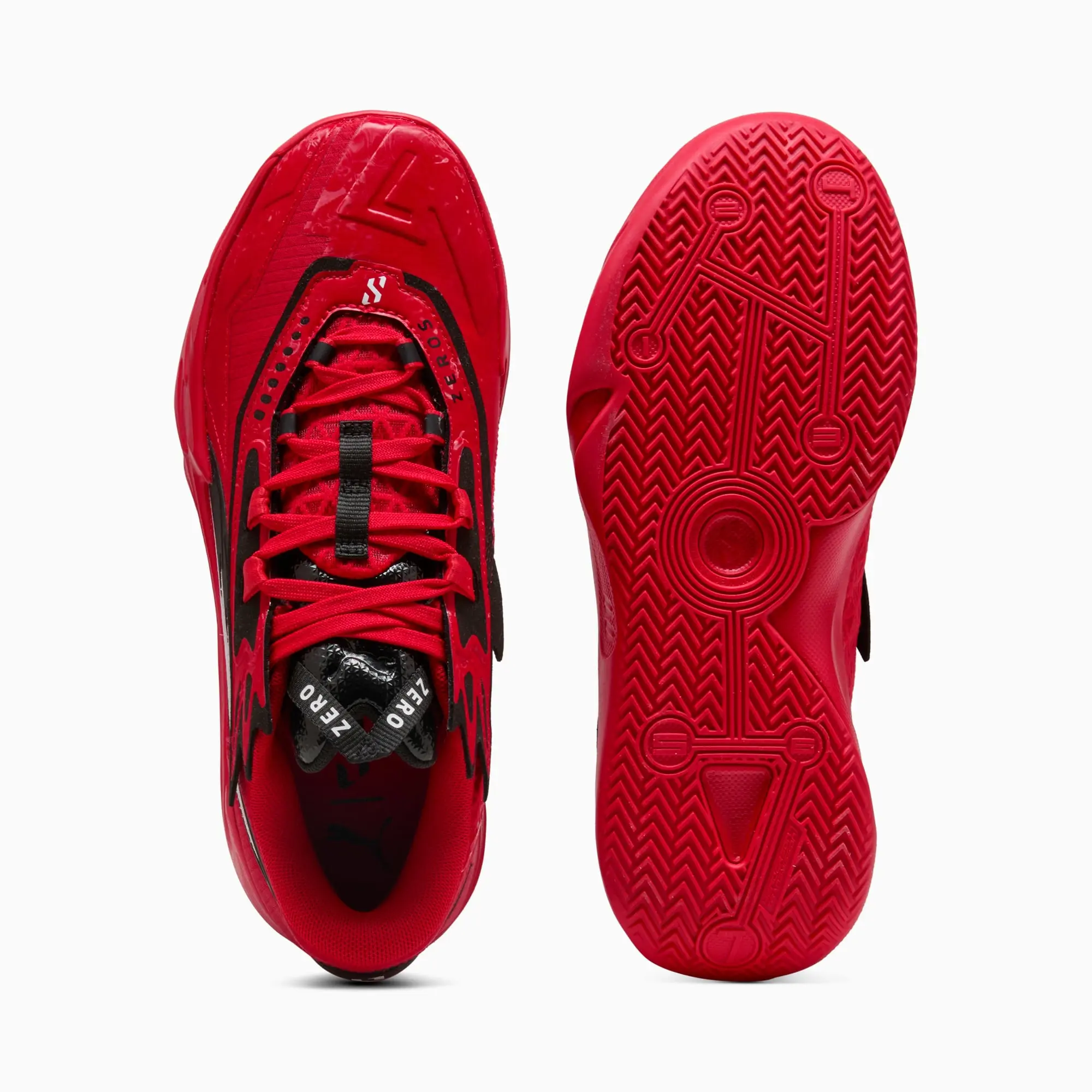 PUMA Scoot Zeros II O.D.D. City Basketball Shoes Unisex, For All Time Red/Black, size 10