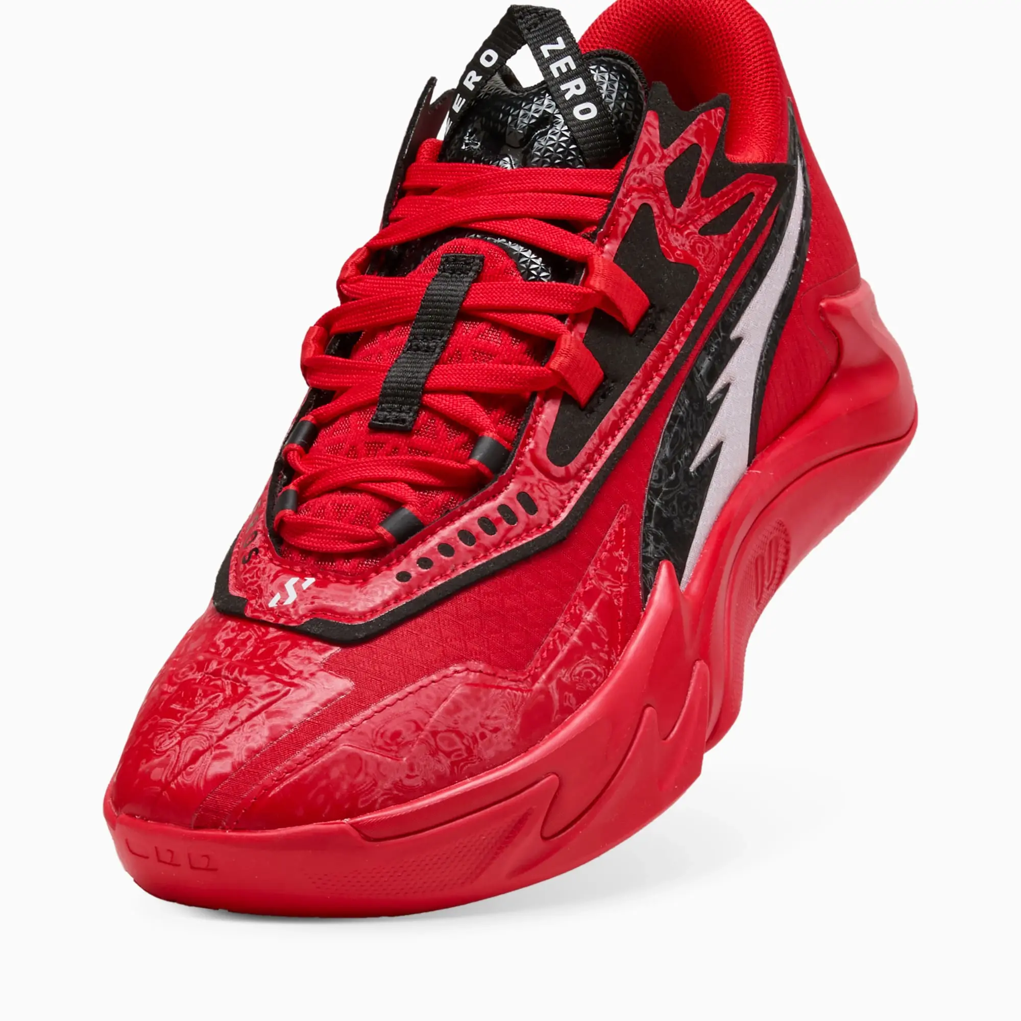 PUMA Scoot Zeros II O.D.D. City Basketball Shoes Unisex, For All Time Red/Black, size 10