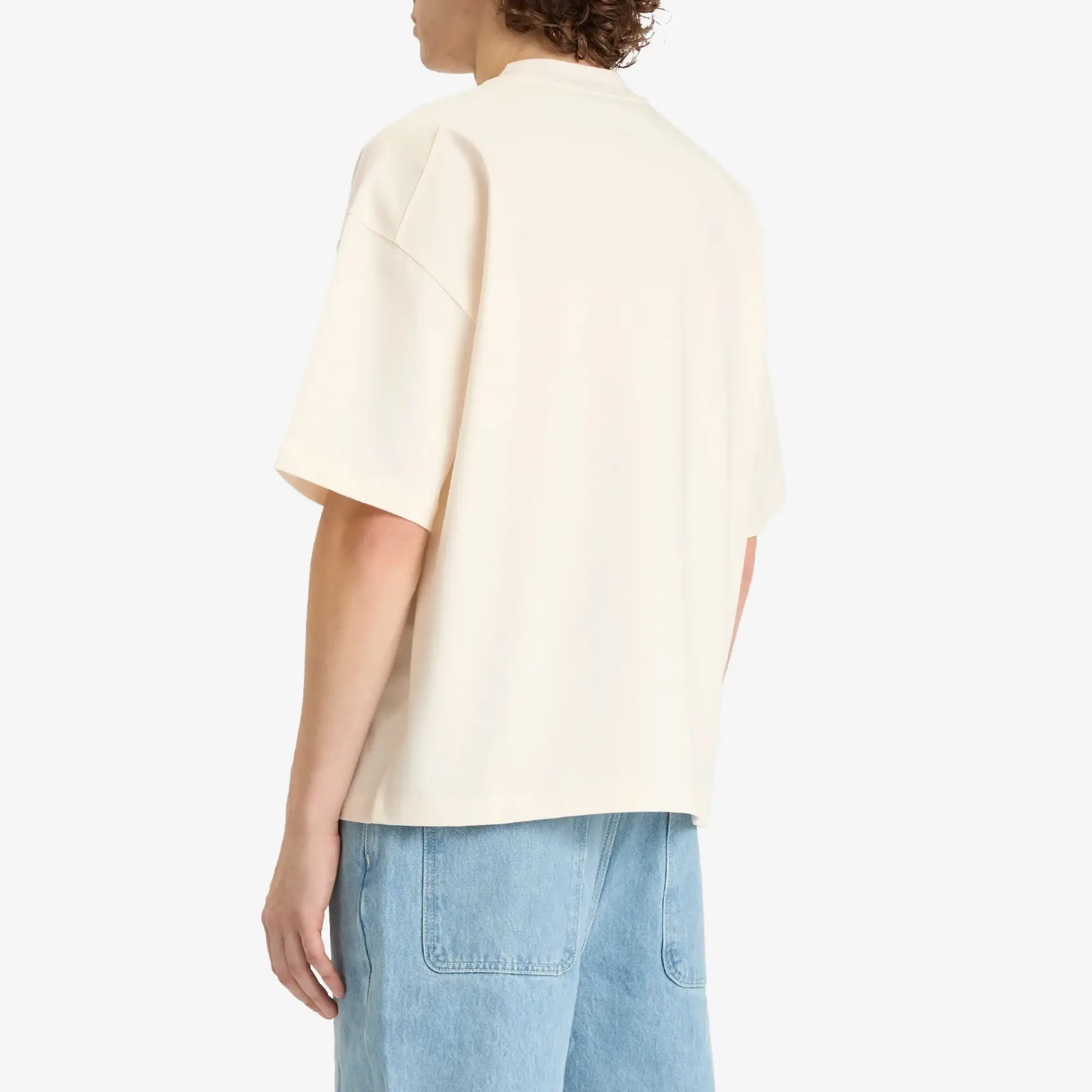 about:blank Men's Dual Logo T-Shirt Oat/Black