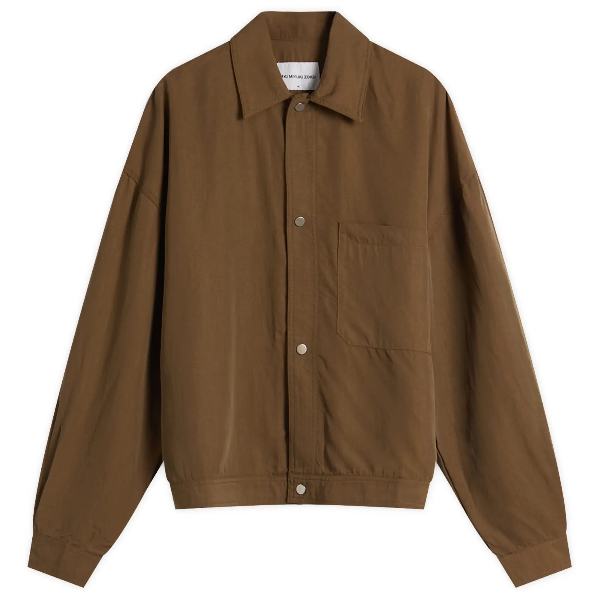 MKI Men's Sandwash Cupro Trucker Jacket Brown