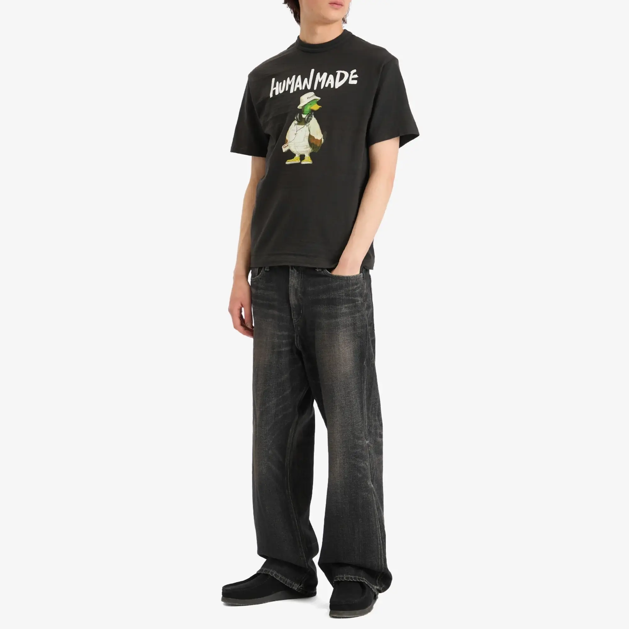 Human Made Men's Polo Duck T-shirt Black
