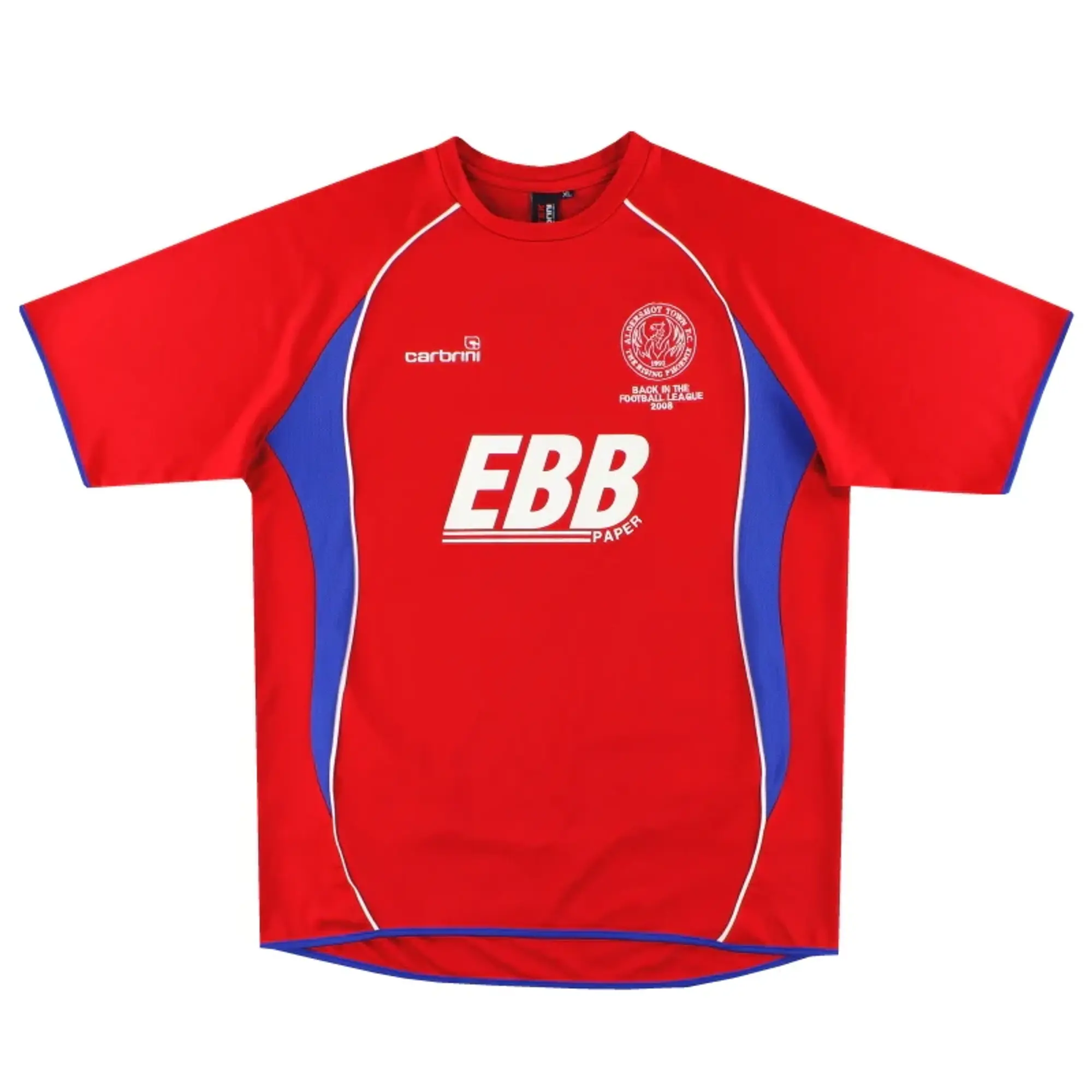 2008-10 Aldershot Town Carbrini Home Shirt XL - Aldershot Town / Excellent / XL