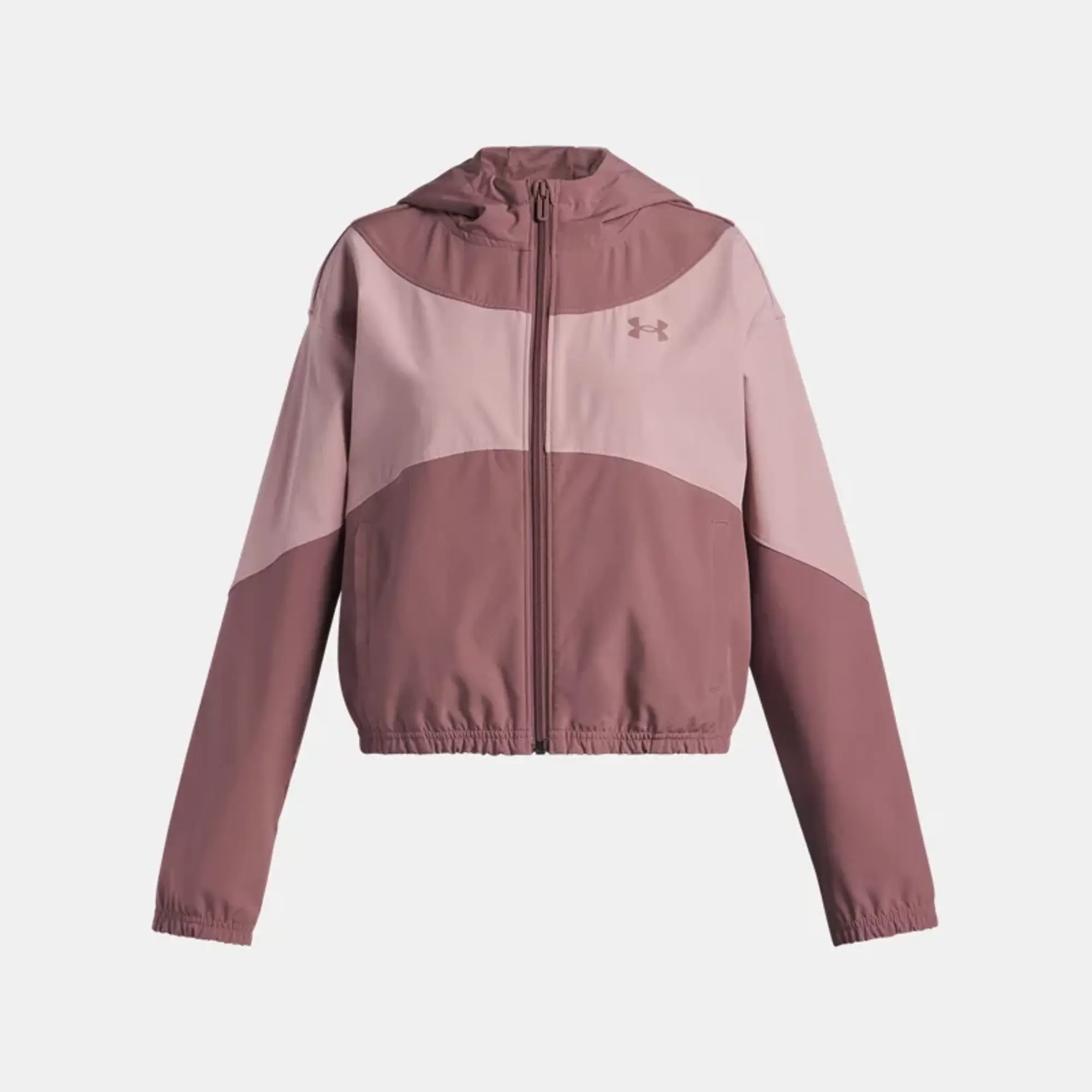 Under Armour  Rival Woven Girls' Jacket Maroon Mist / Tourmaline Pink / Maroon Mist YLG (59 - 63 in)