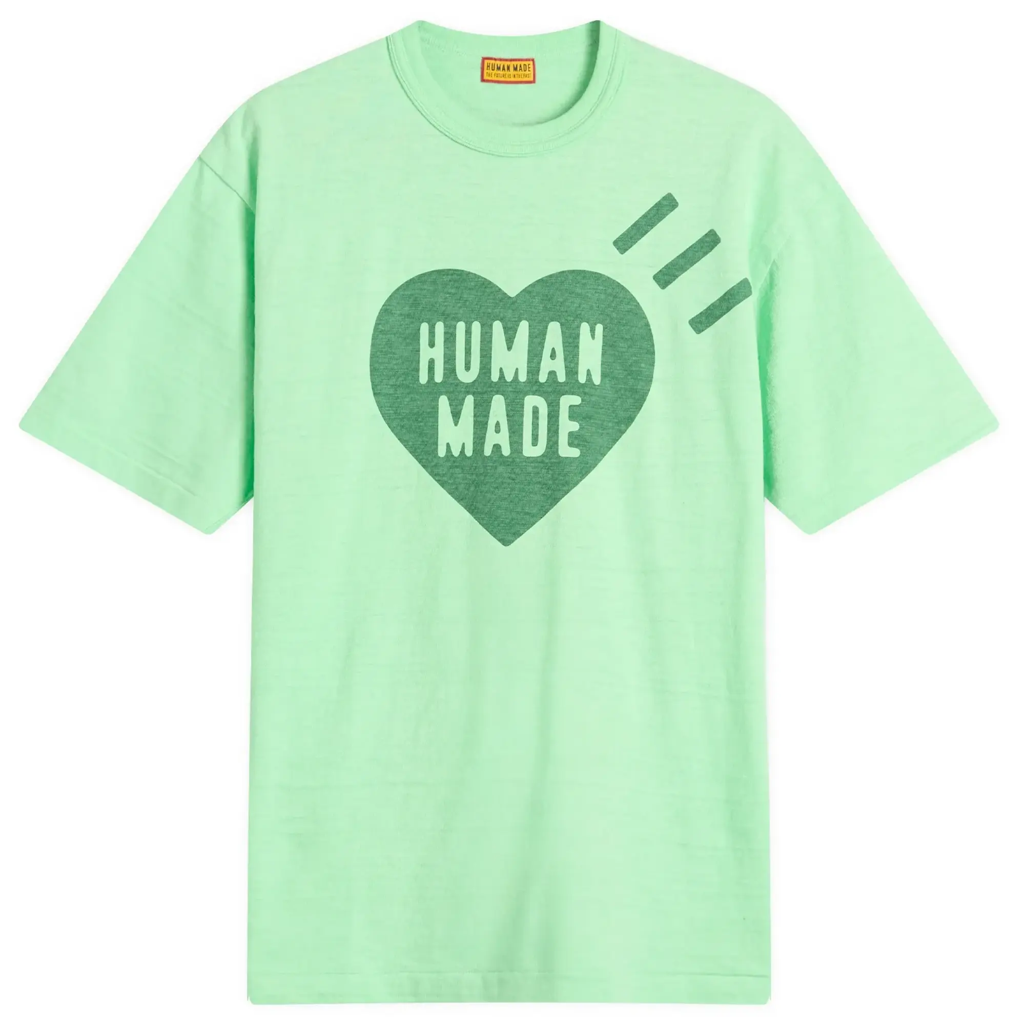 Human Made Men's Garment Dyed Heart T-Shirt Green