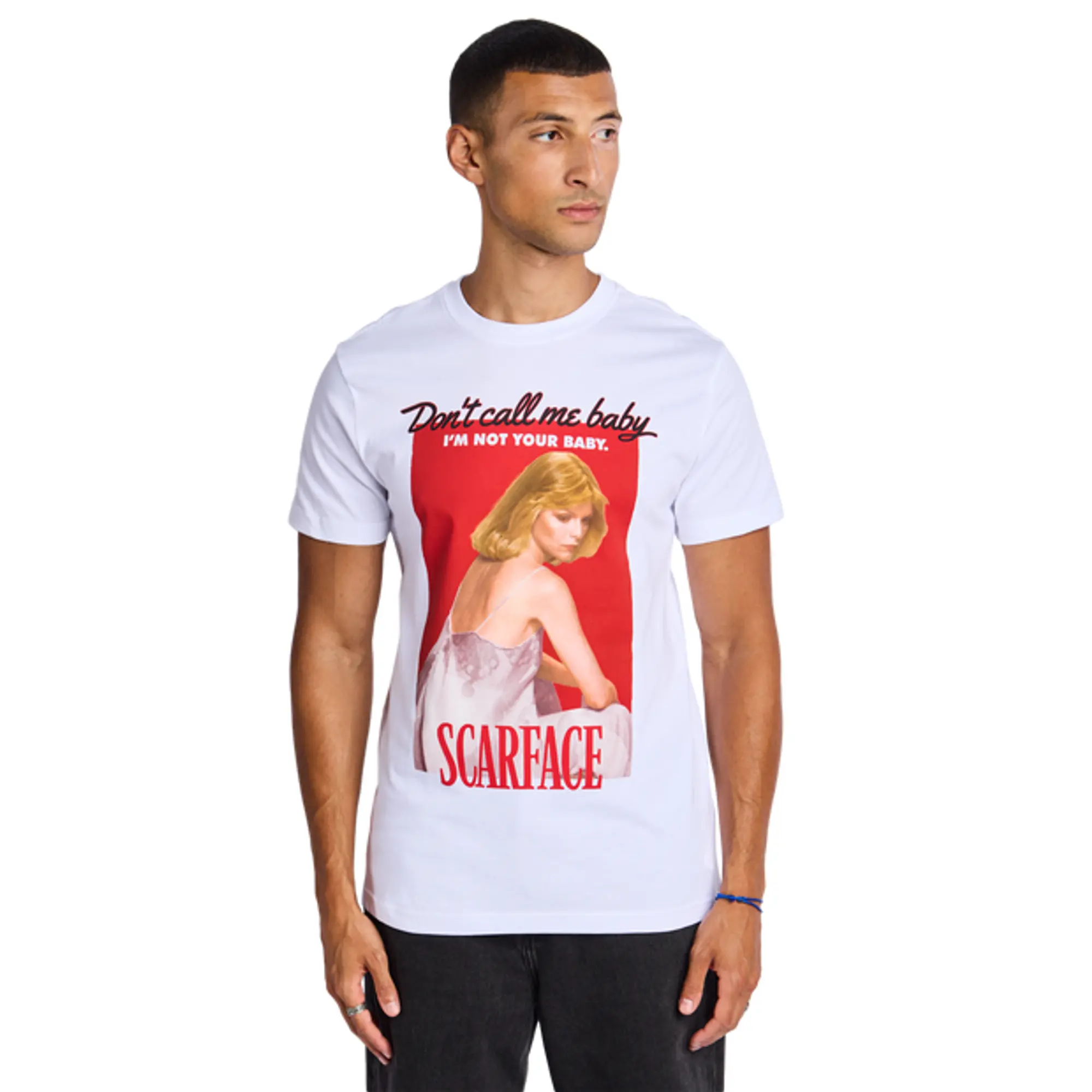 MERCHCODE Scarface Men T-Shirts - White
