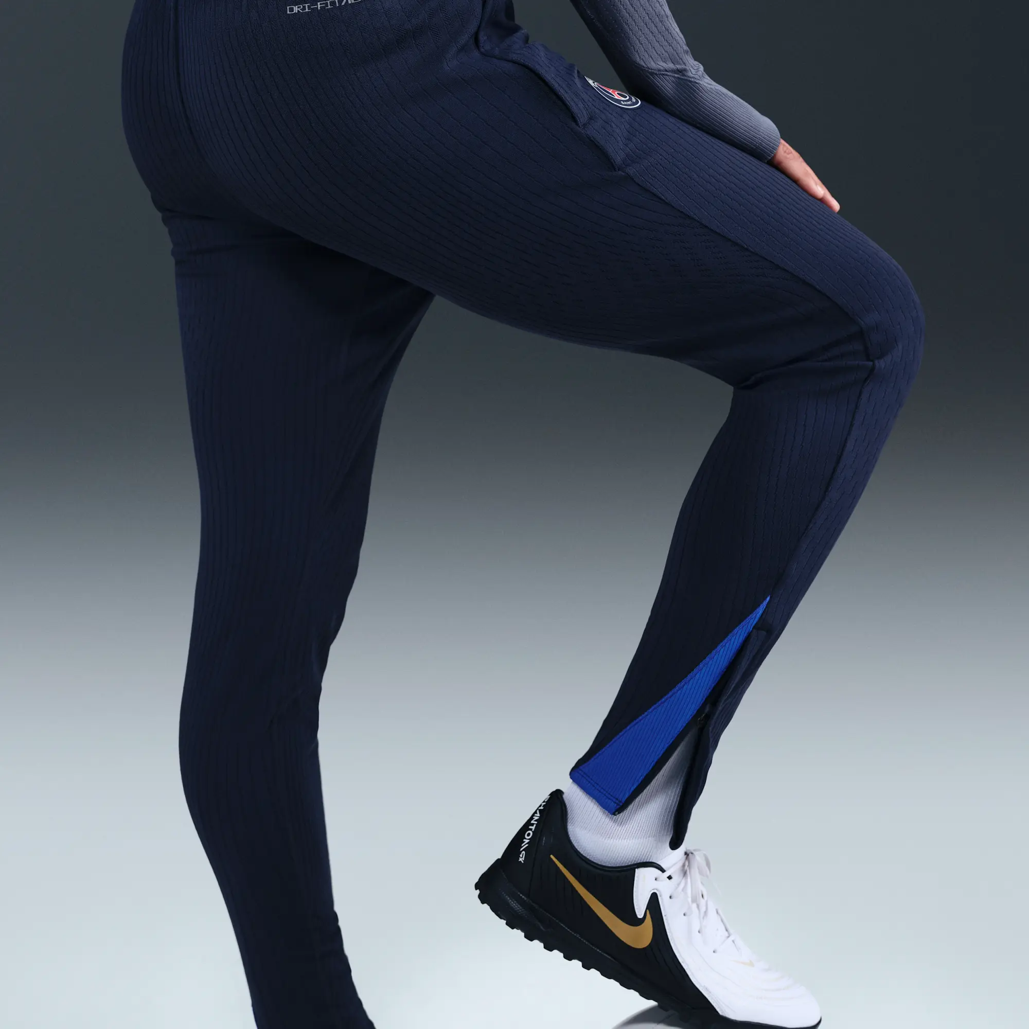 Paris Saint-Germain Strike Elite Men's Nike Dri-FIT ADV Football Knit Pants - Blue - Front