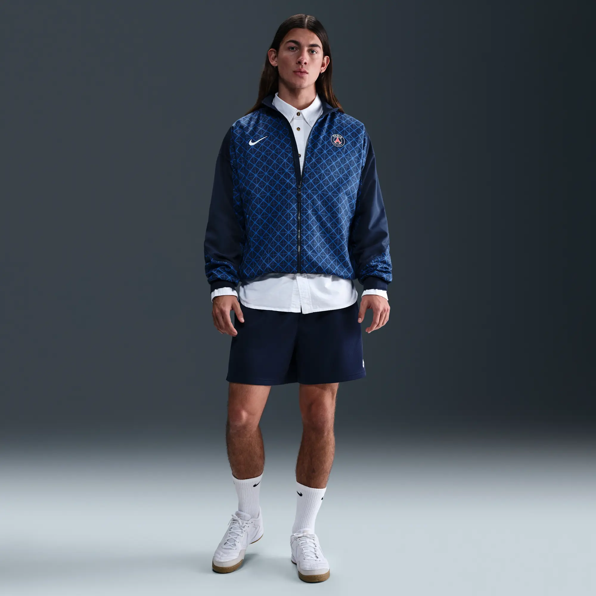 Paris Saint-Germain Strike Home Men's Nike Dri-FIT Football Anthem Jacket - Blue - Polyester