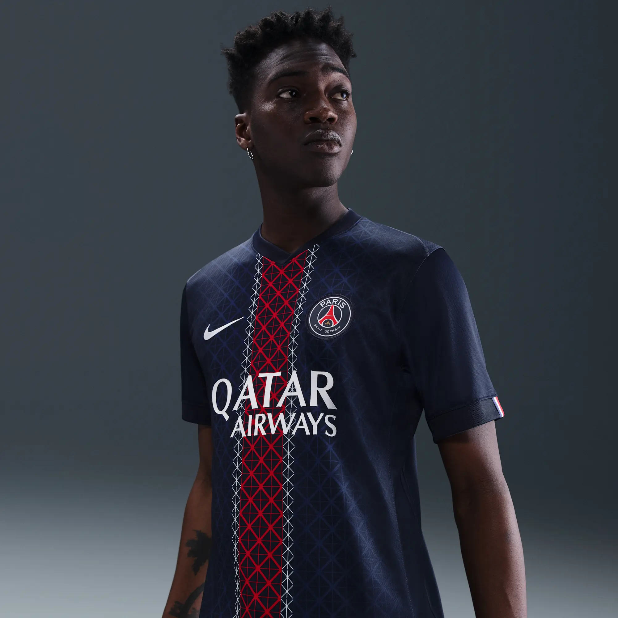 Paris Saint-Germain 2025/26 Stadium Home Men's Nike Dri-FIT Football Replica Shirt - Blue - Polyester