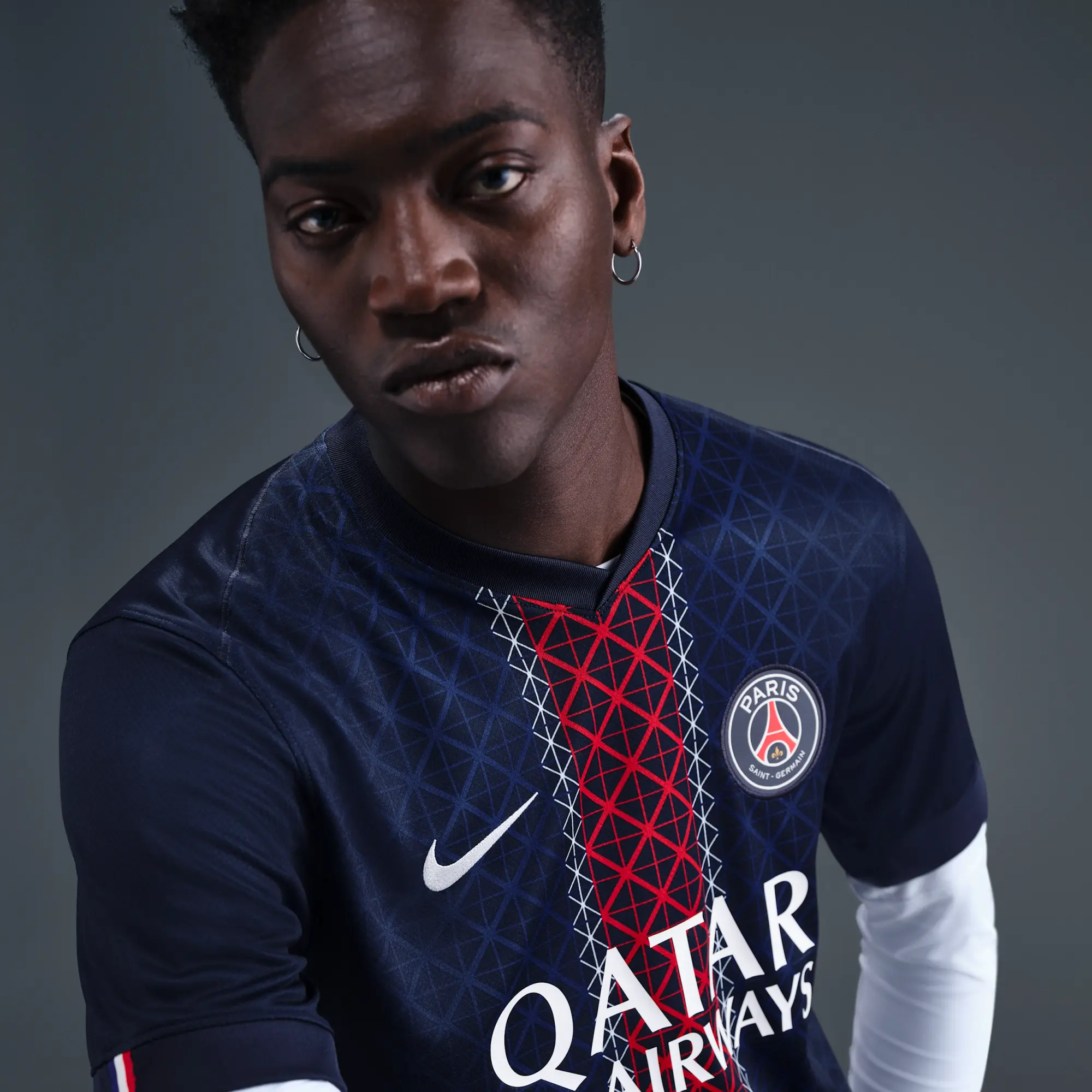 Paris Saint-Germain 2025/26 Stadium Home Men's Nike Dri-FIT Football Replica Shirt - Blue - Polyester
