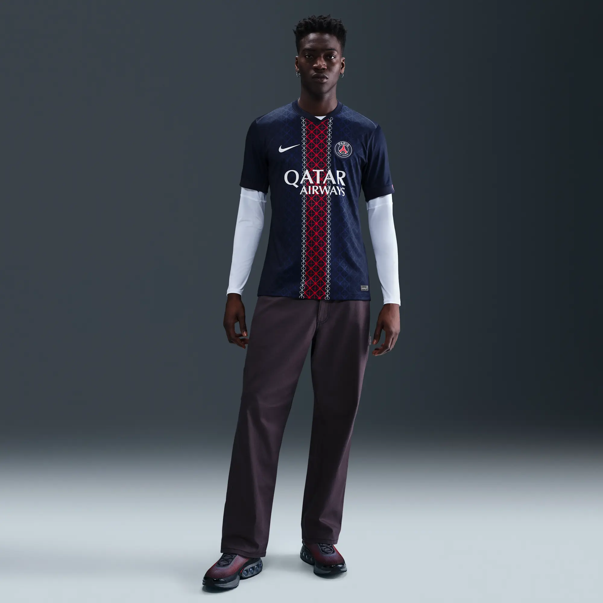 Paris Saint-Germain 2025/26 Stadium Home Men's Nike Dri-FIT Football Replica Shirt - Blue - Polyester