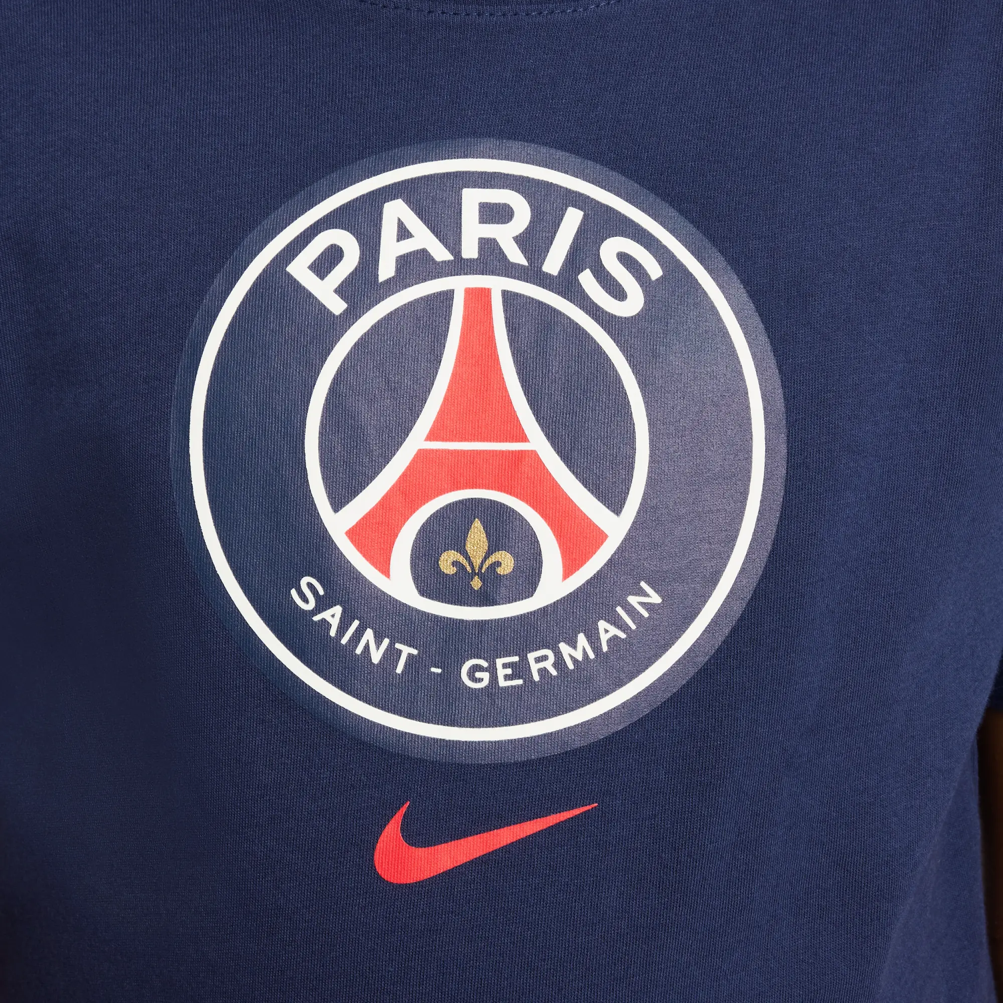 Paris Saint-Germain Older Kids' Nike Football T-shirt - Blue - Cotton