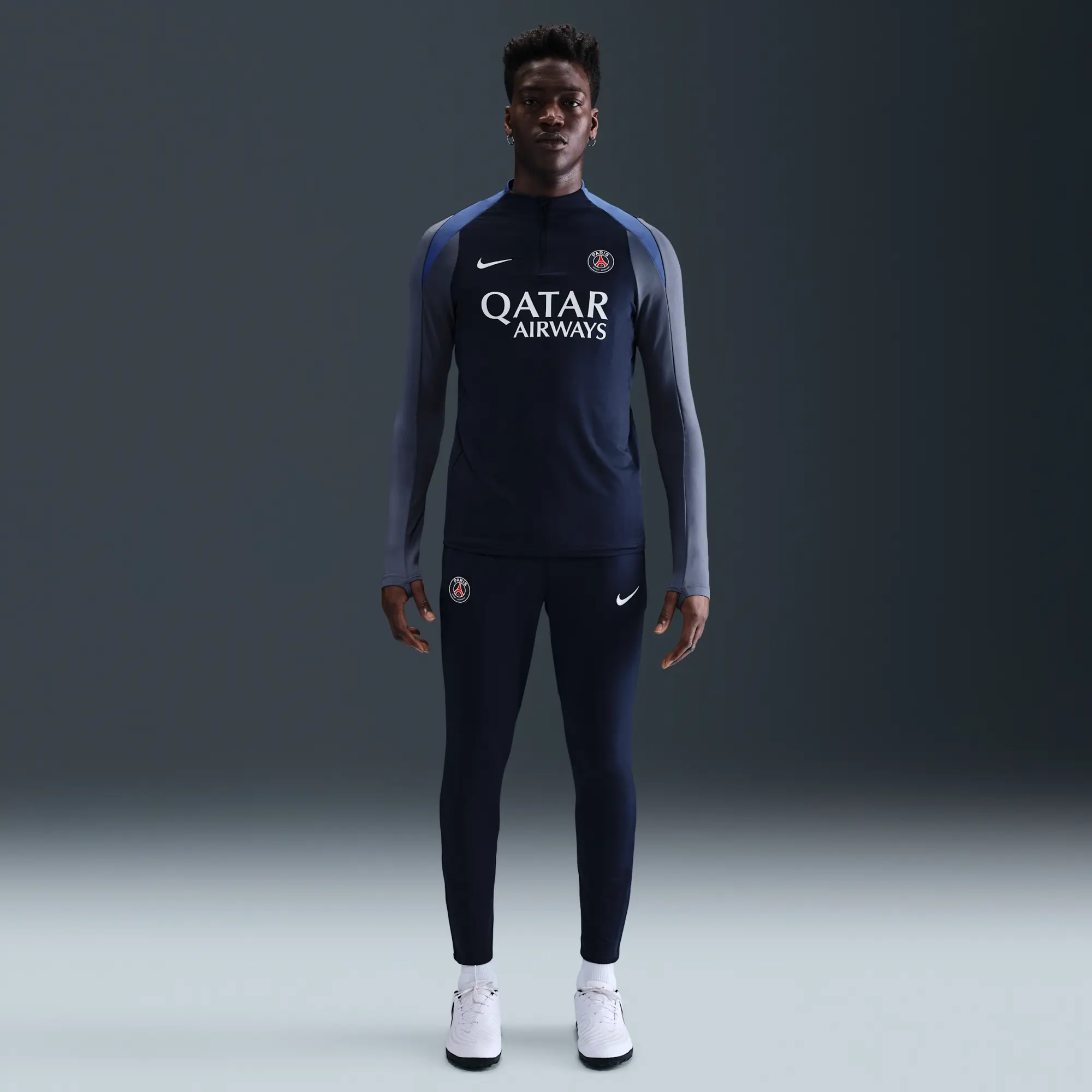 Paris Saint-Germain Strike Men's Nike Dri-FIT Football Knit Pants - Blue - Polyester/Elastane